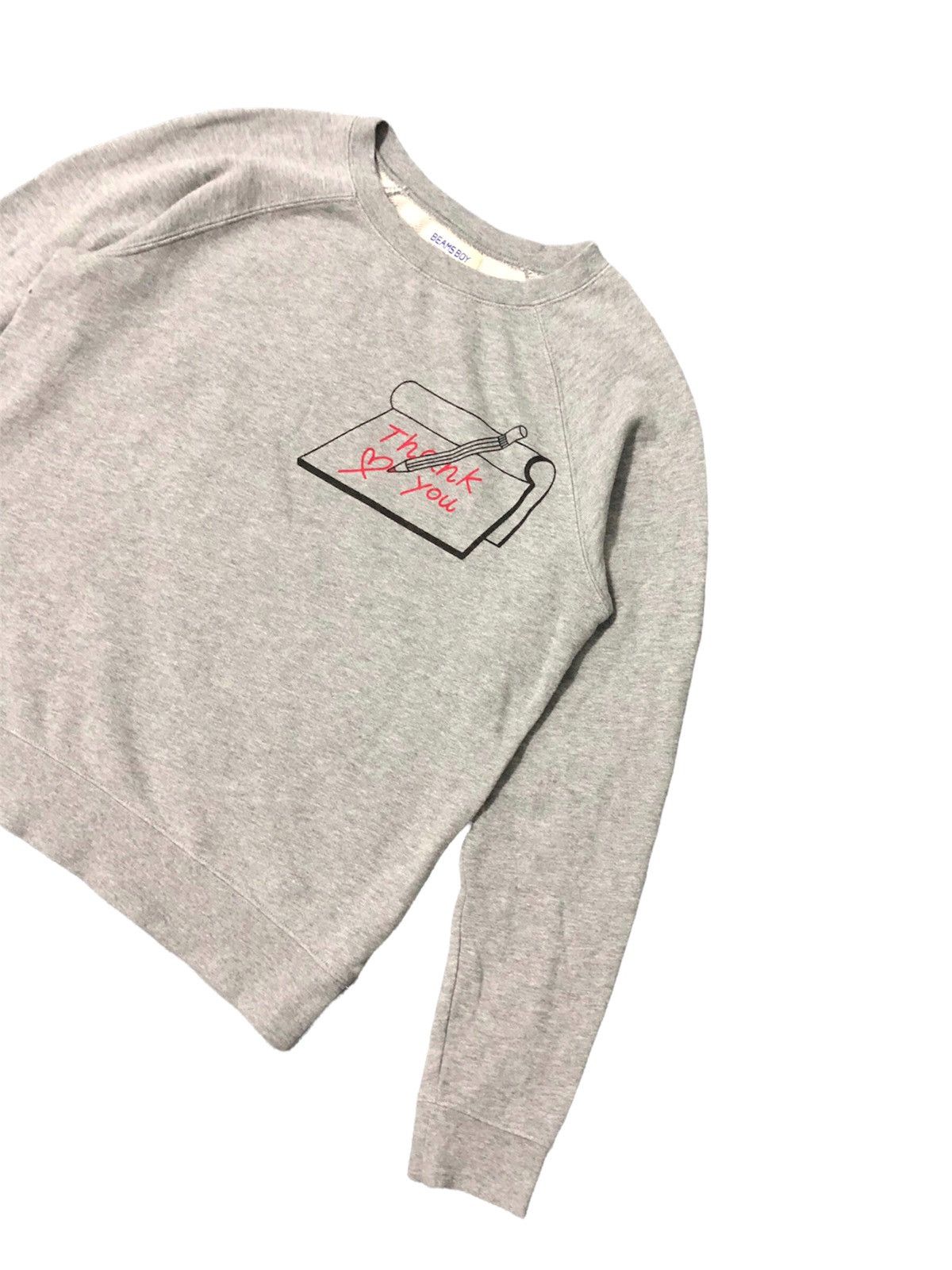 image of Beams Plus Beamsboy Sweatshirt Casual Style in Grey, Men's (Size Small)