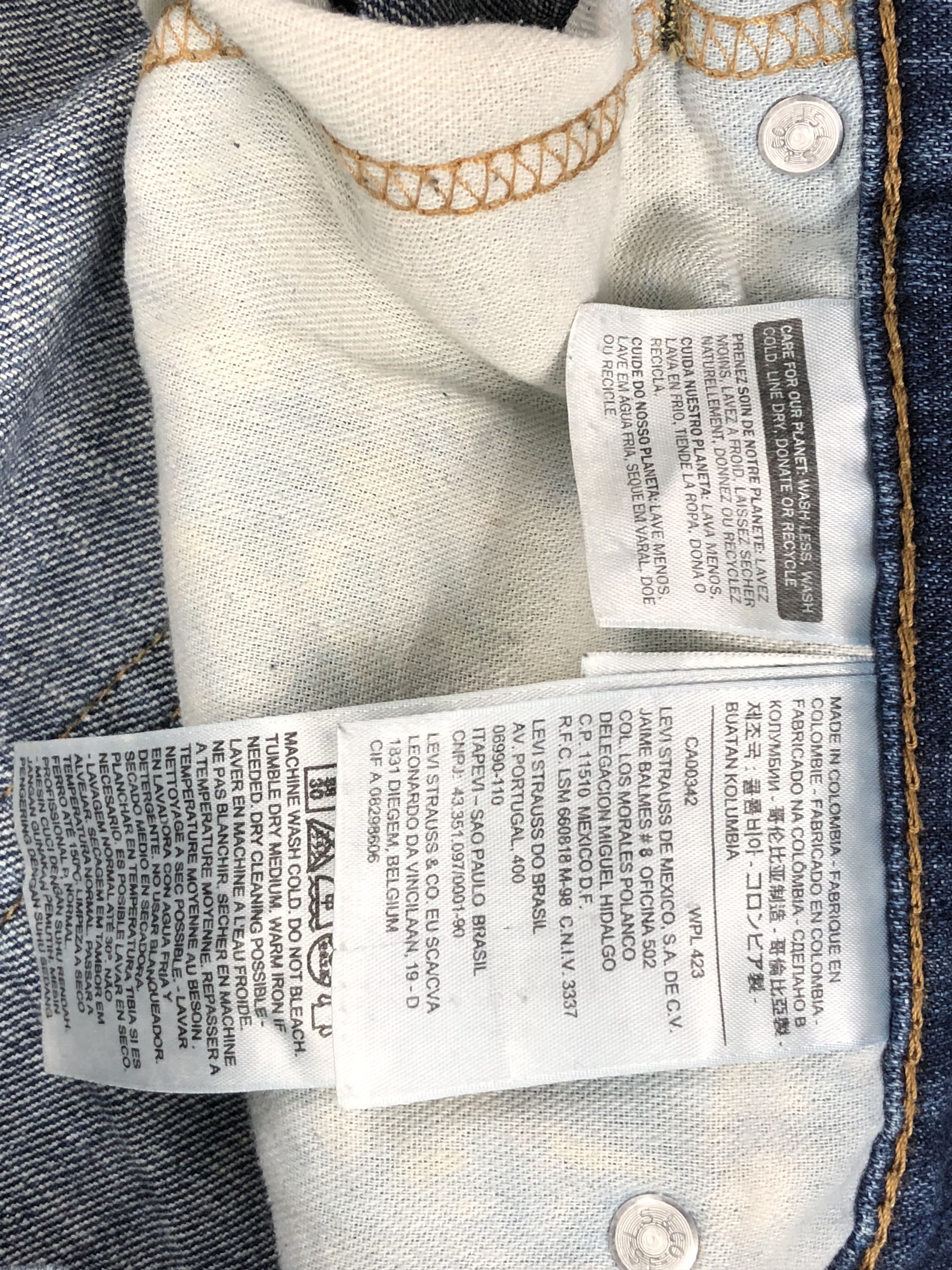 Levi's Faded Blue Vintage Levis 514 Denim DP1389 Size US 36 / EU 52 - 8 Thumbnail