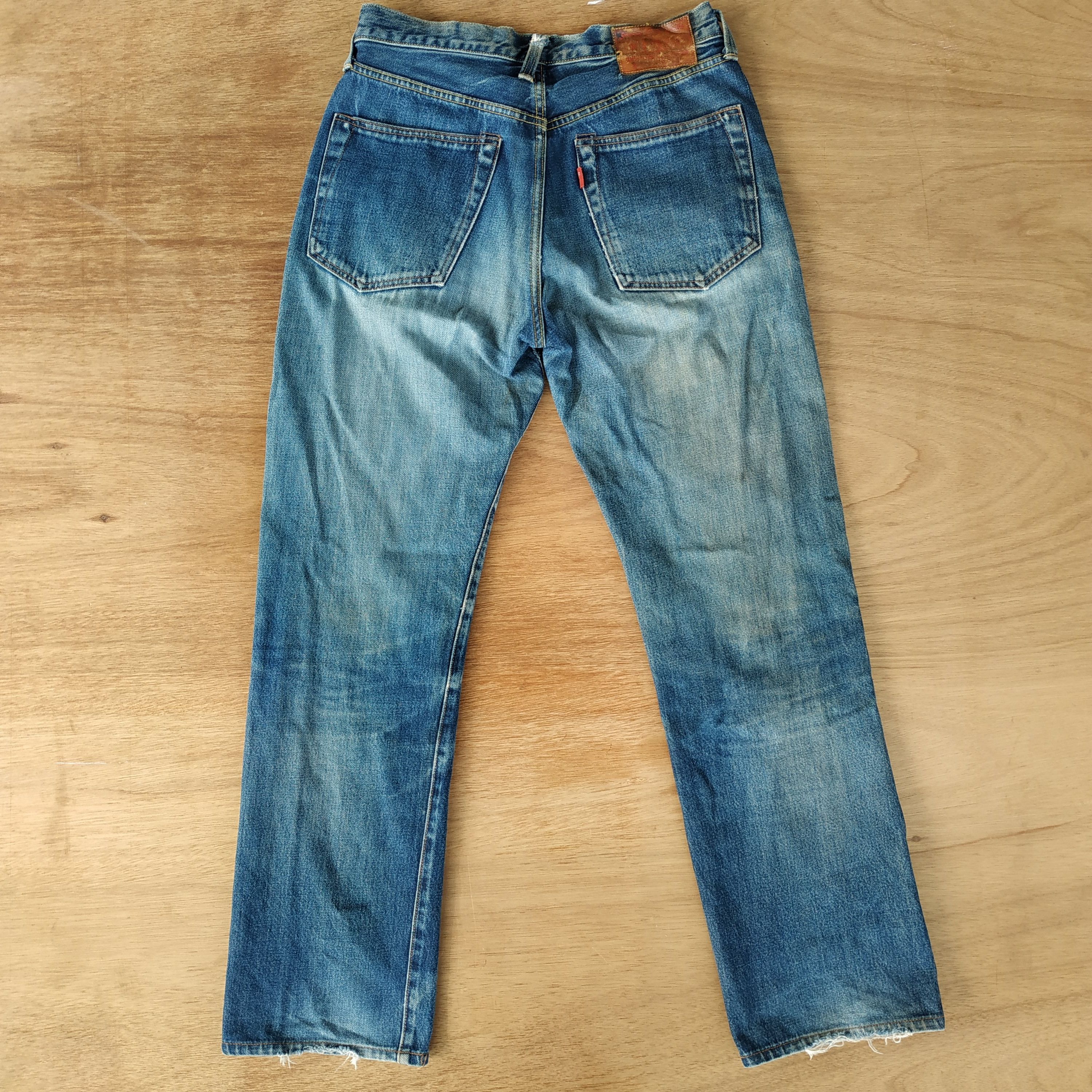 Japanese Brand × Vintage DENIM DISTRESSED VINTAGE SEWING CHOP O'alls SELVEDGE Size US 29 - 12 Thumbnail
