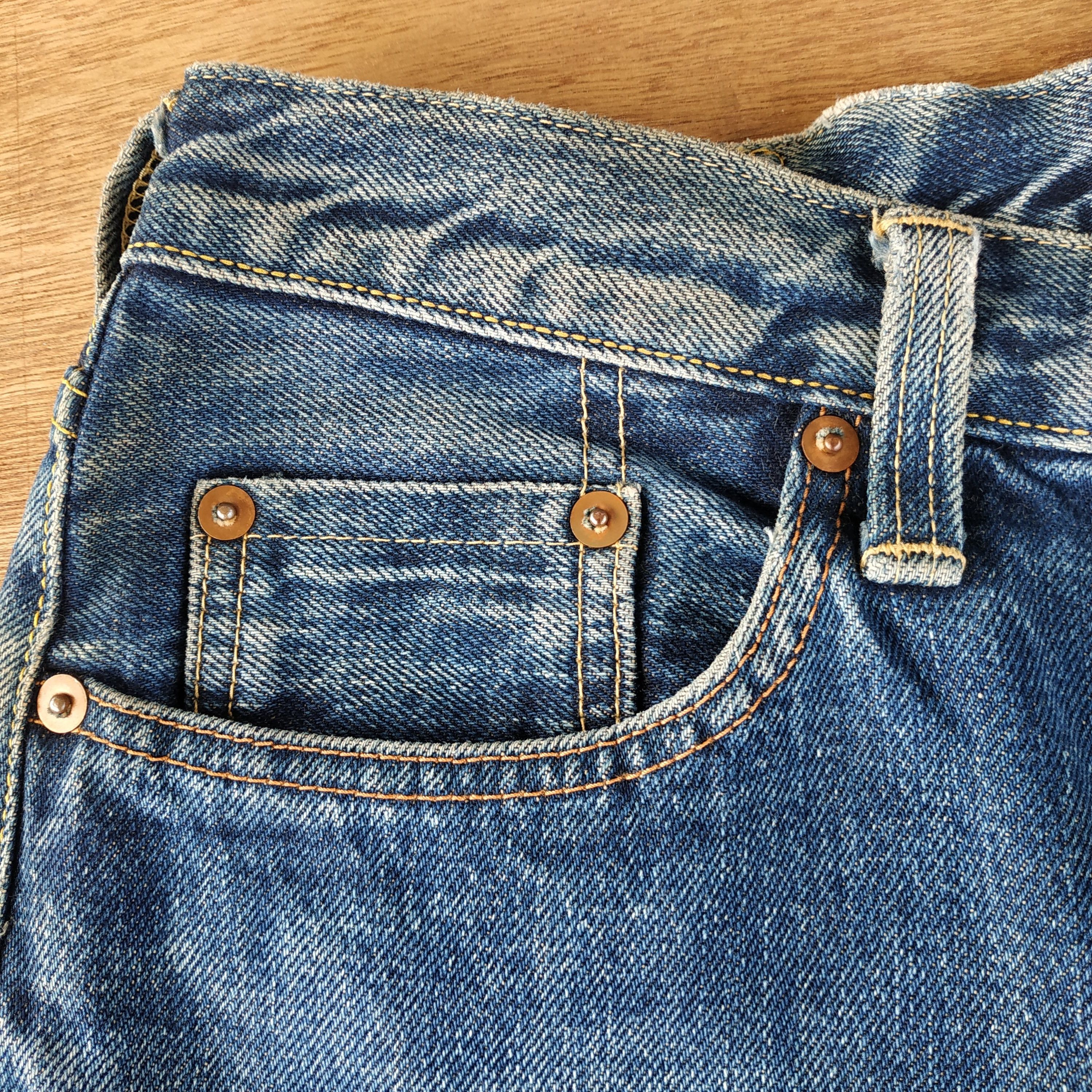 Japanese Brand × Vintage DENIM DISTRESSED VINTAGE SEWING CHOP O'alls SELVEDGE Size US 29 - 5 Thumbnail