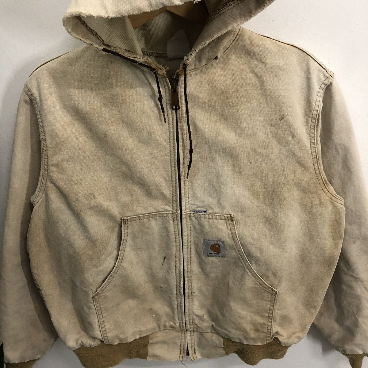 Carhartt × Vintage 🔥vintage carhartt 100 years custom leather patches - hood Size US L / EU 52-54 / 3 - 7 Thumbnail