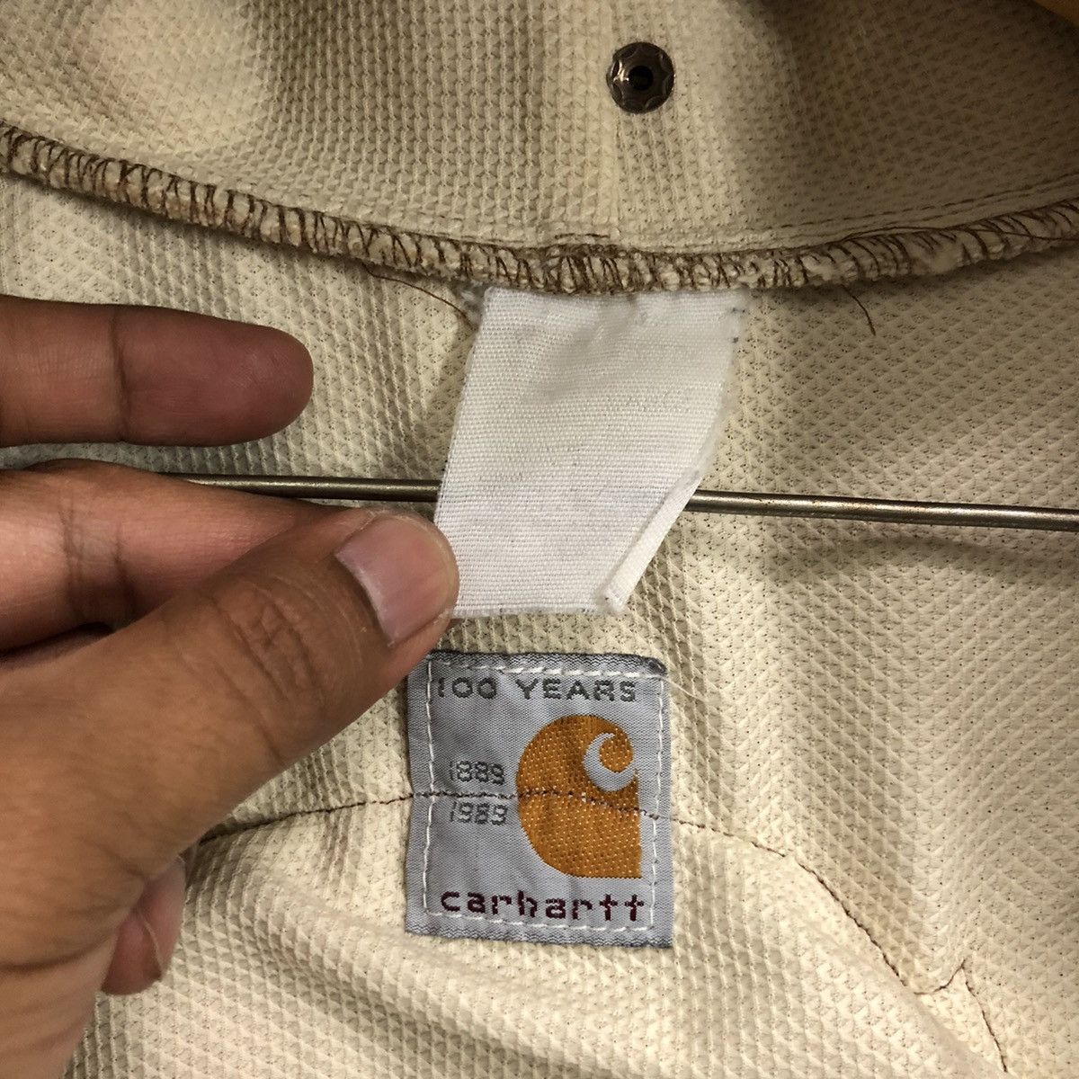 Carhartt × Vintage 🔥vintage carhartt 100 years custom leather patches - hood Size US L / EU 52-54 / 3 - 12 Thumbnail