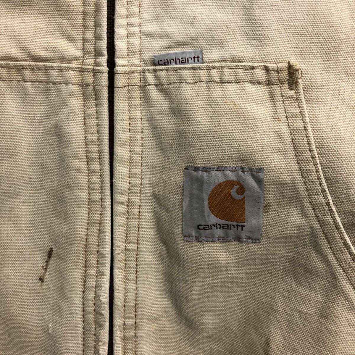 Carhartt × Vintage 🔥vintage carhartt 100 years custom leather patches - hood Size US L / EU 52-54 / 3 - 8 Thumbnail