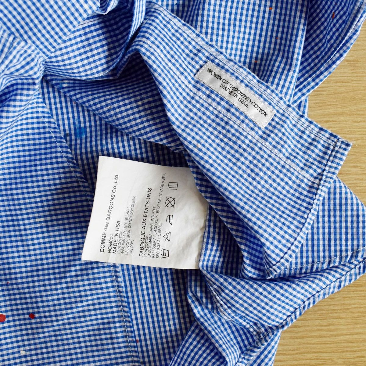 Comme des Garcons HOMME x INDIVIDUALIZED SHIRTS shirt