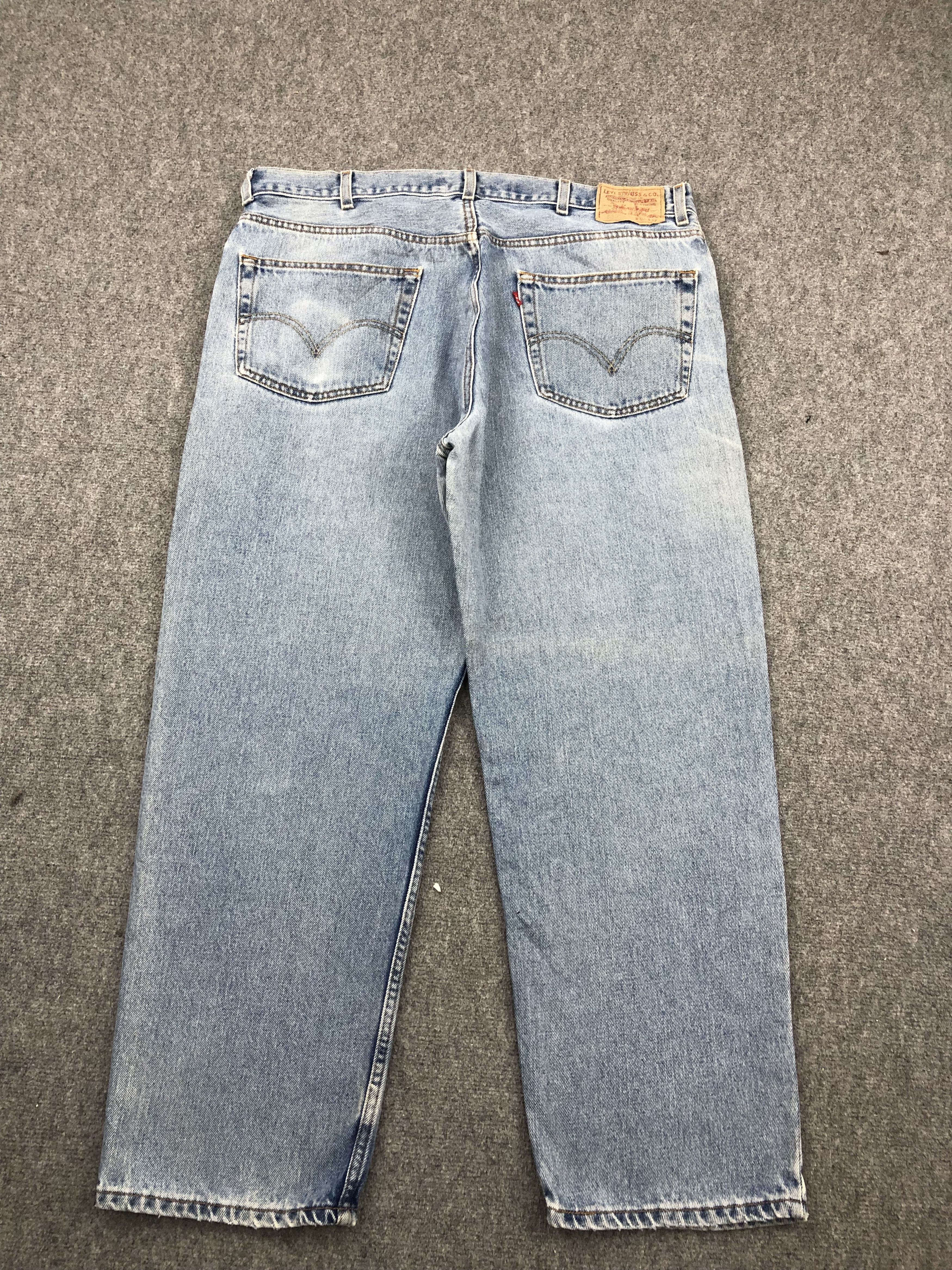 Levi's Vintage Levis 550 Faded Blue Denim DP1420 Size US 39 - 3 Thumbnail