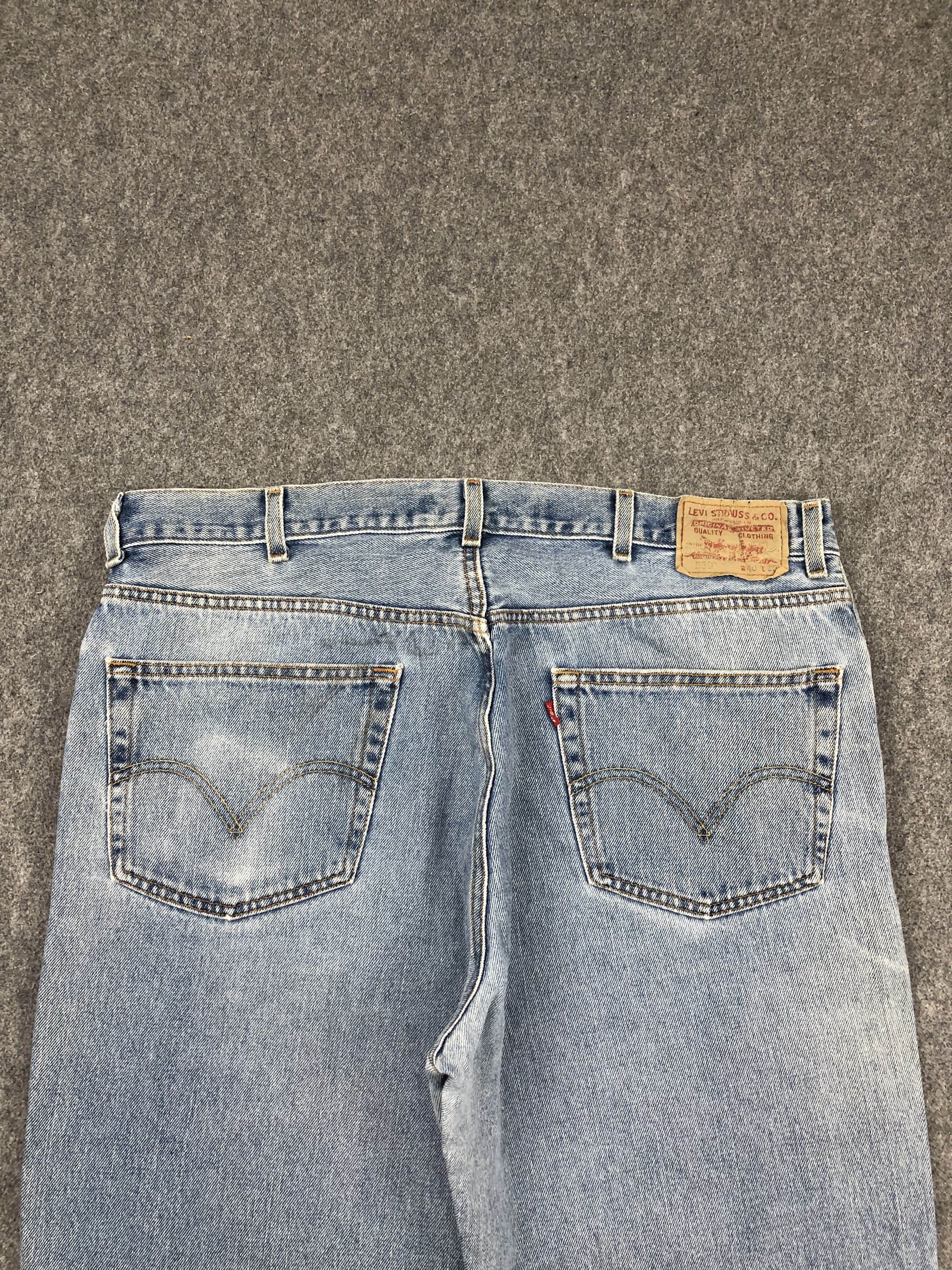 Levi's Vintage Levis 550 Faded Blue Denim DP1420 Size US 39 - 4 Thumbnail