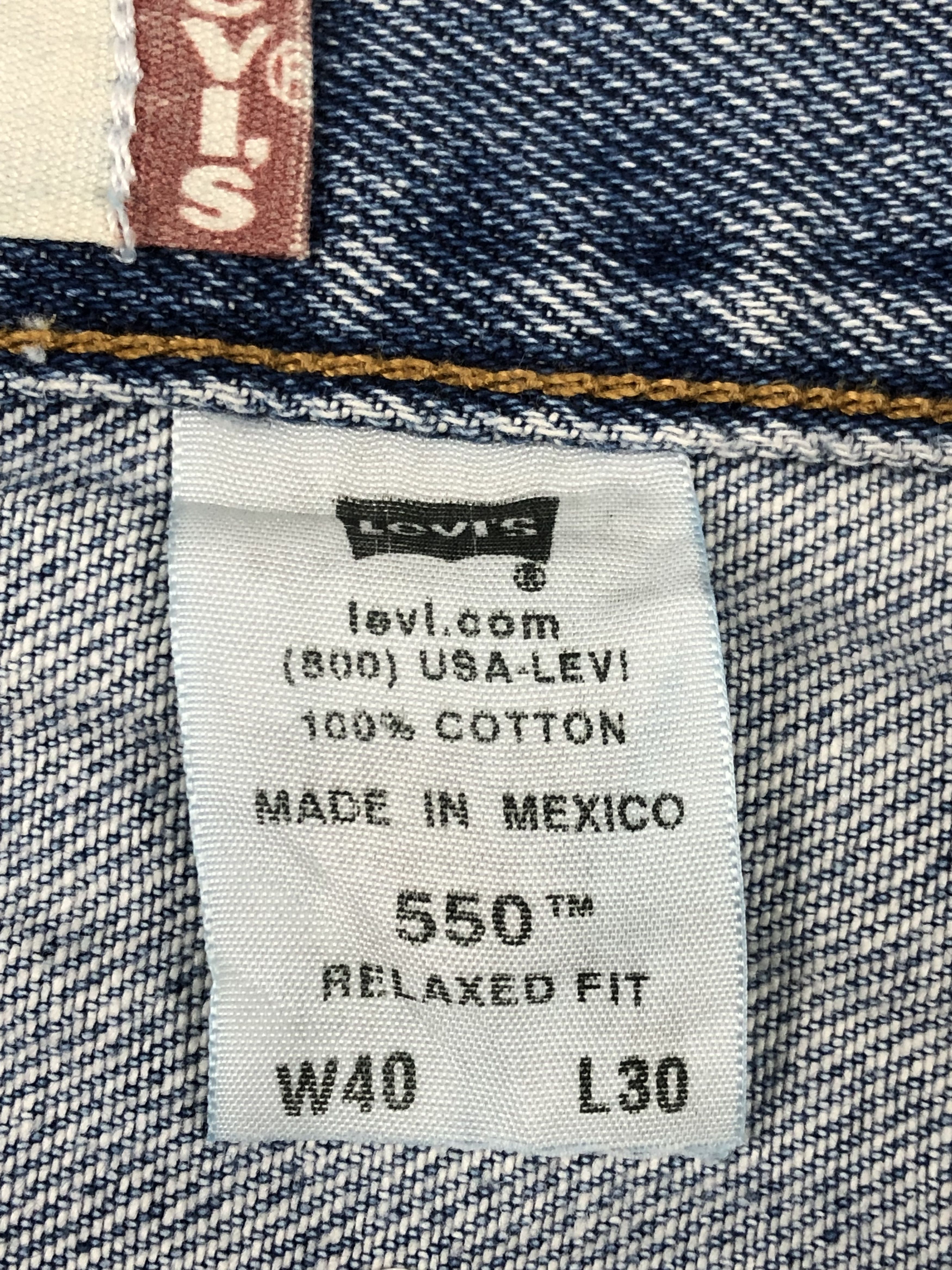 Levi's Vintage Levis 550 Faded Blue Denim DP1420 Size US 39 - 7 Thumbnail