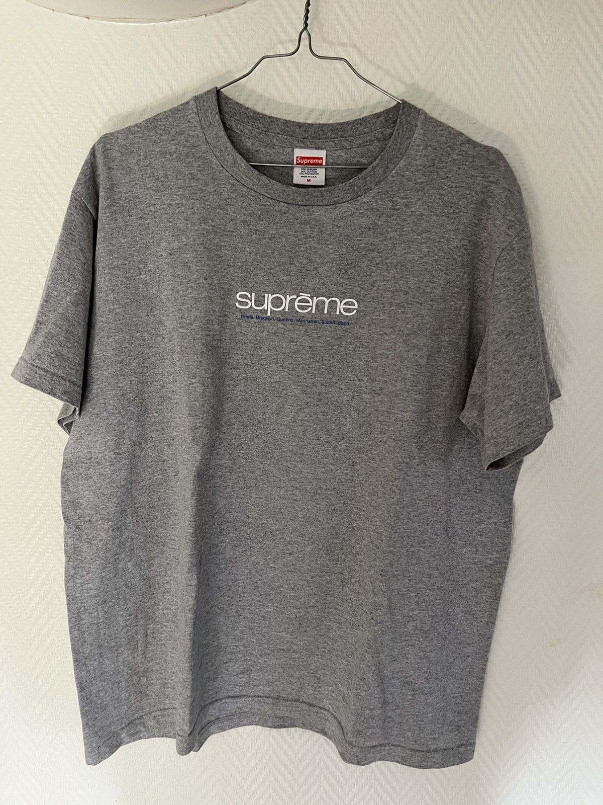 Heather Grey Five Boroughs Supreme Tee Supreme Grey Tee 2025