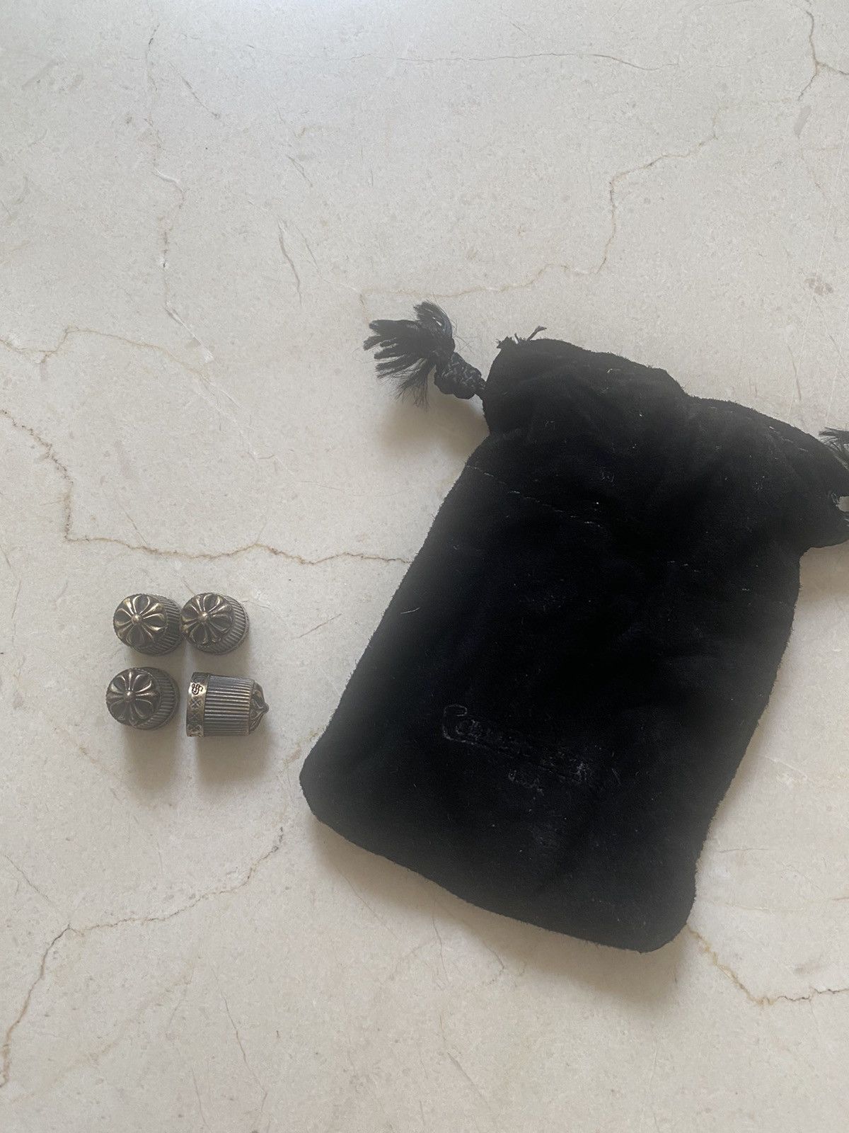 Chrome Hearts Chrome hearts valve caps (tyre caps) Grailed