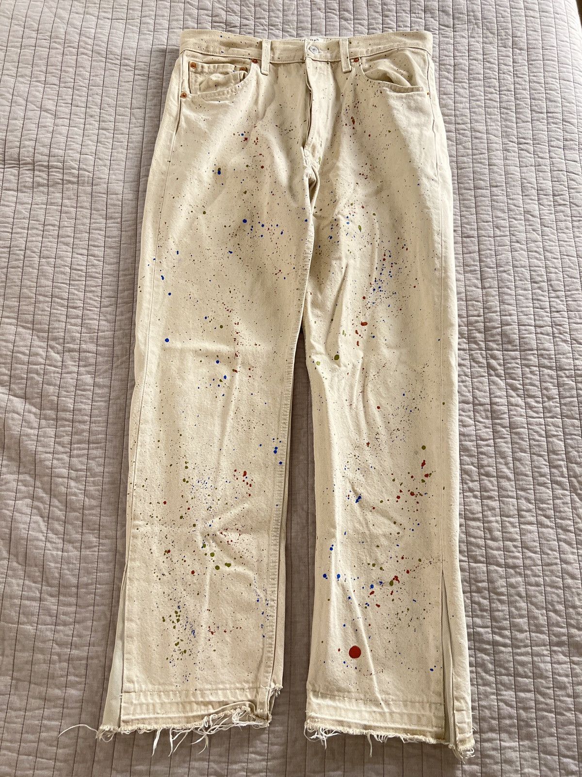 Other Levi’s 501 Custom Flared Painter Denim Size US 34 / EU 50 - 1 Thumbnail