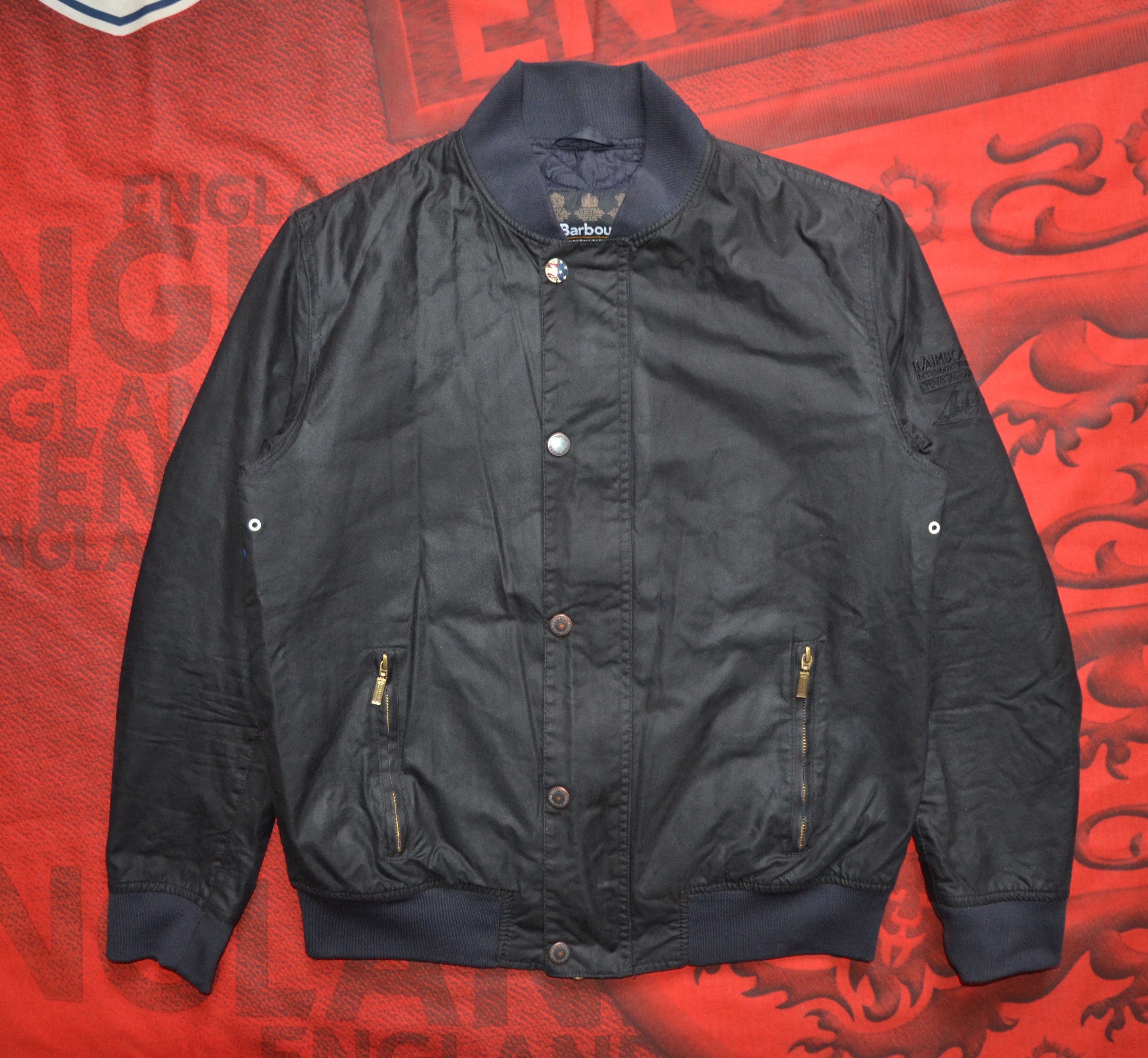 Barbour Barbour International Steve McQueen Wax Bomber Jacket SizeL ...