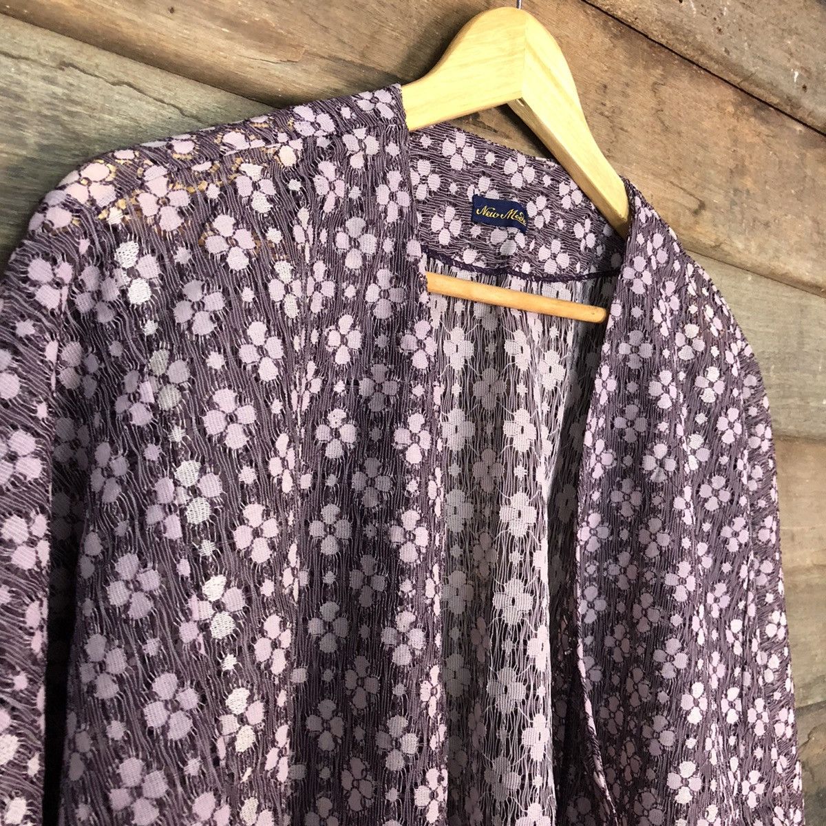 Japanese Brand × Other New Made Purple cardigan kimono Knitwear #6839 Size US M / EU 48-50 / 2 - 4 Thumbnail