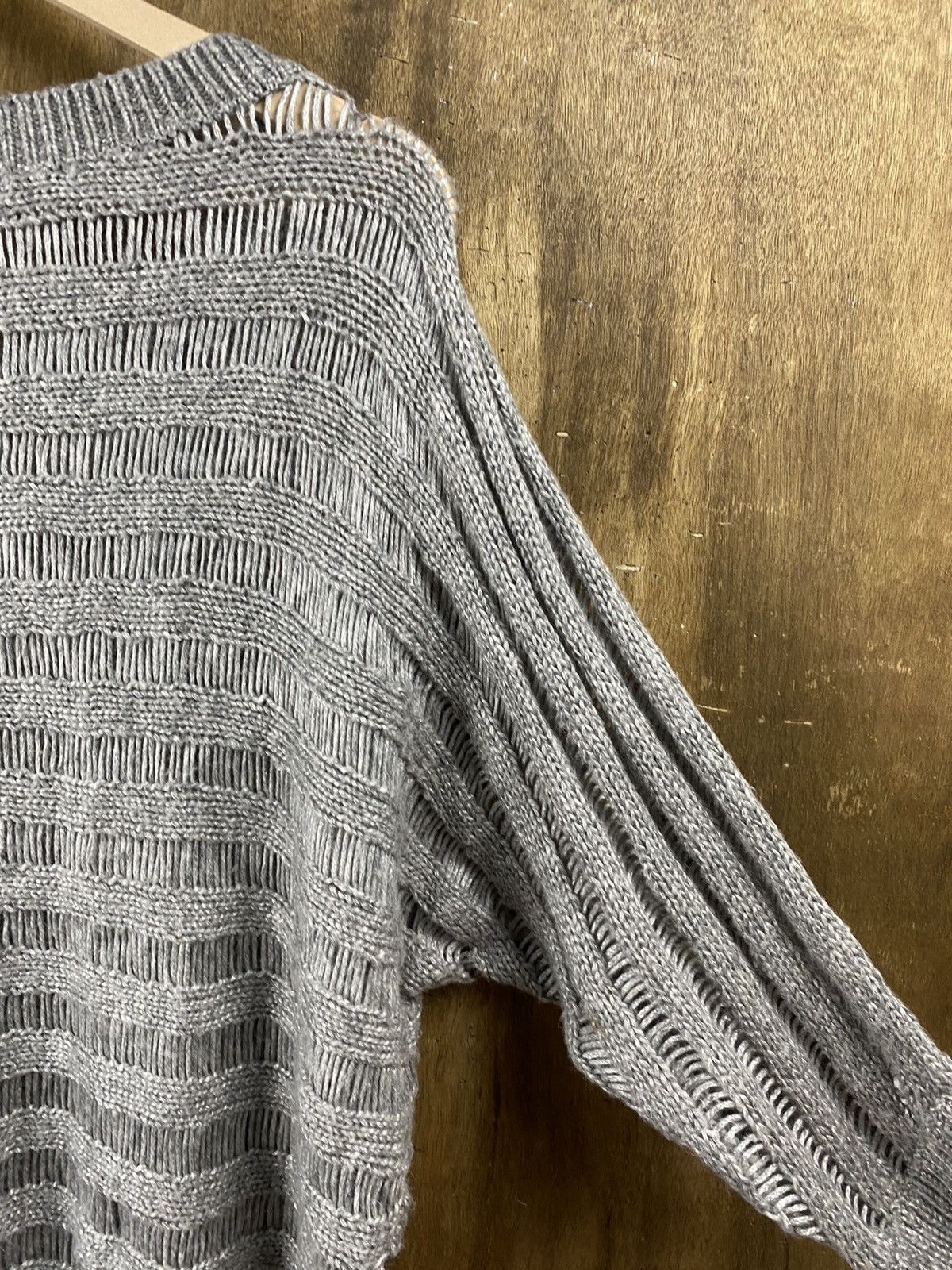 Homespun Knitwear × Japanese Brand Natural Beauty Basic distressed Knitwear #Z076 Size US M / EU 48-50 / 2 - 16 Thumbnail
