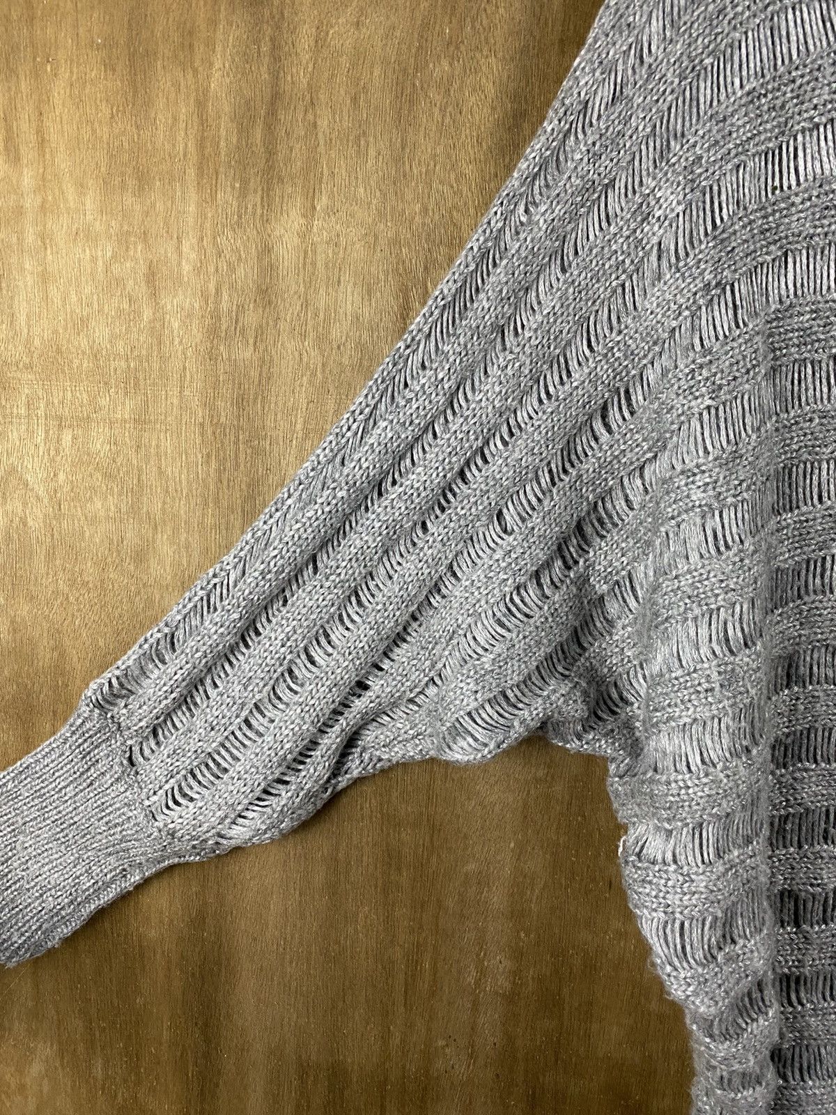 Homespun Knitwear × Japanese Brand Natural Beauty Basic distressed Knitwear #Z076 Size US M / EU 48-50 / 2 - 8 Thumbnail