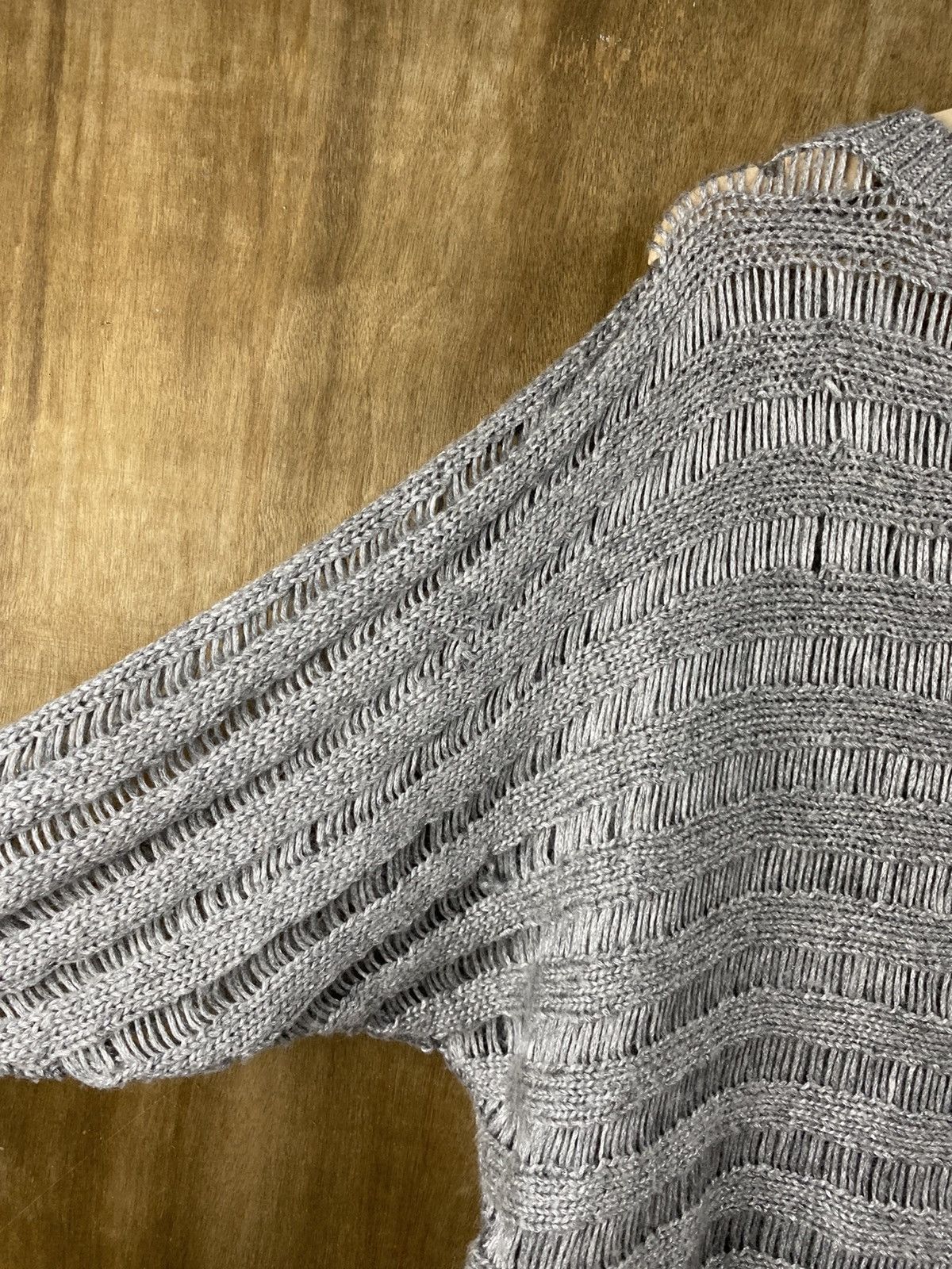 Homespun Knitwear × Japanese Brand Natural Beauty Basic distressed Knitwear #Z076 Size US M / EU 48-50 / 2 - 17 Thumbnail
