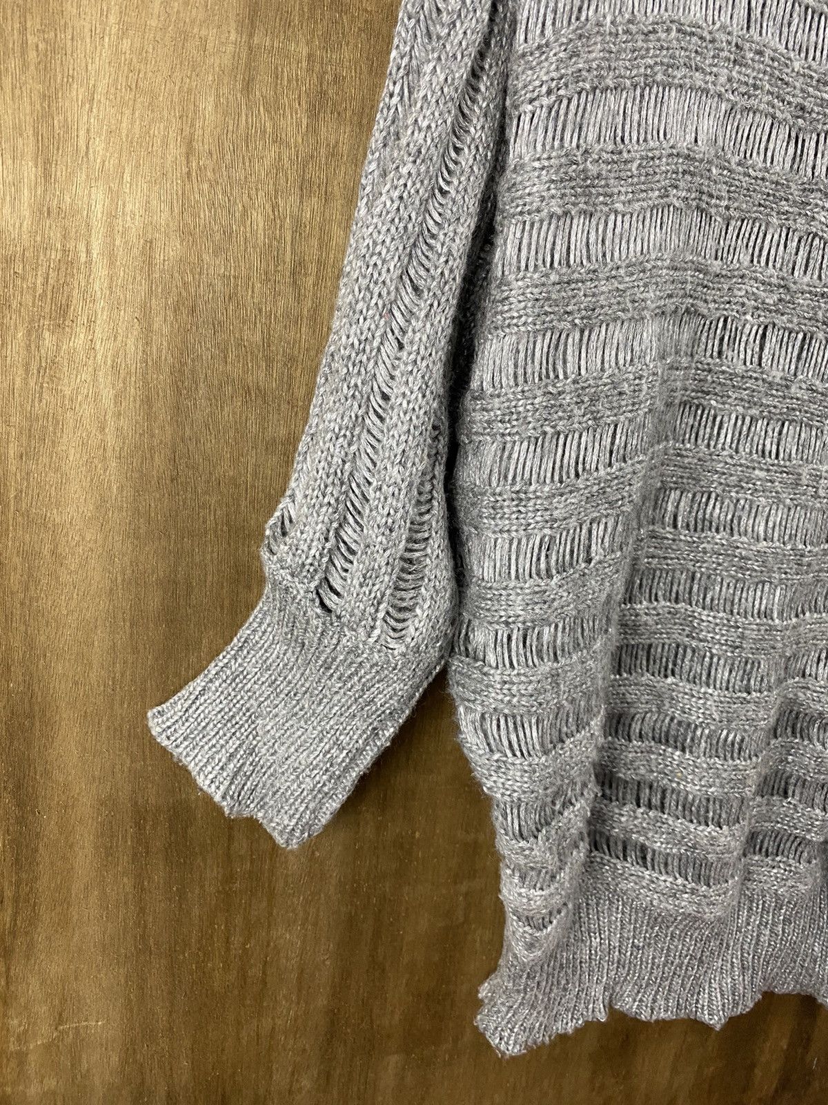 Homespun Knitwear × Japanese Brand Natural Beauty Basic distressed Knitwear #Z076 Size US M / EU 48-50 / 2 - 7 Thumbnail