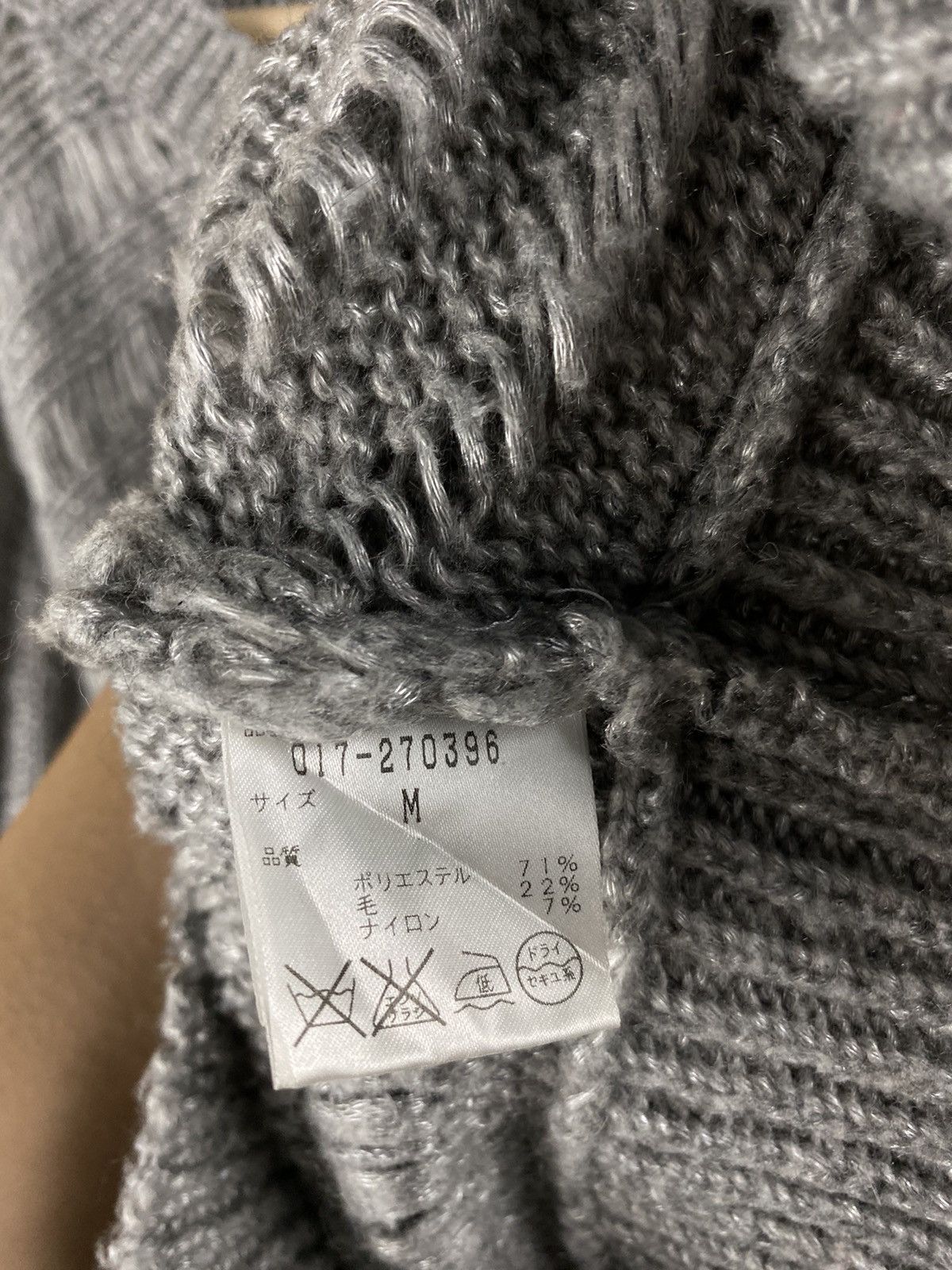 Homespun Knitwear × Japanese Brand Natural Beauty Basic distressed Knitwear #Z076 Size US M / EU 48-50 / 2 - 10 Thumbnail