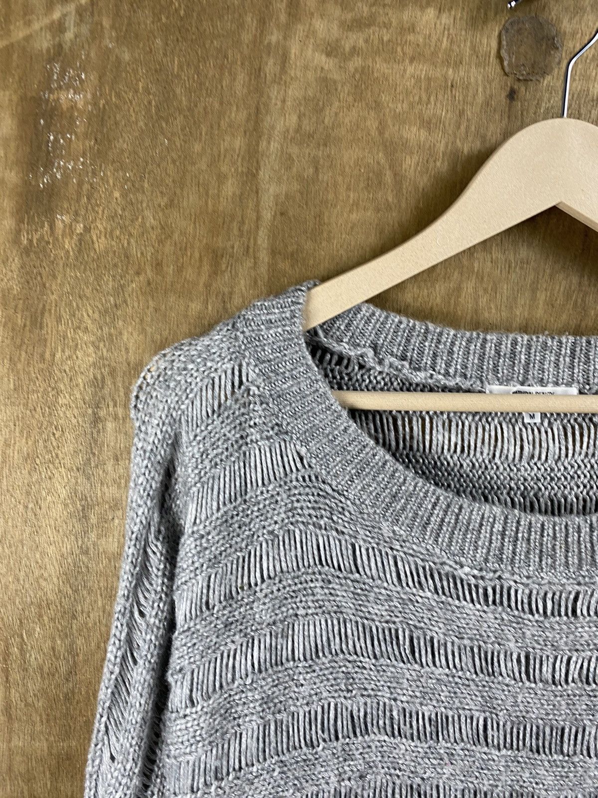 Homespun Knitwear × Japanese Brand Natural Beauty Basic distressed Knitwear #Z076 Size US M / EU 48-50 / 2 - 4 Thumbnail