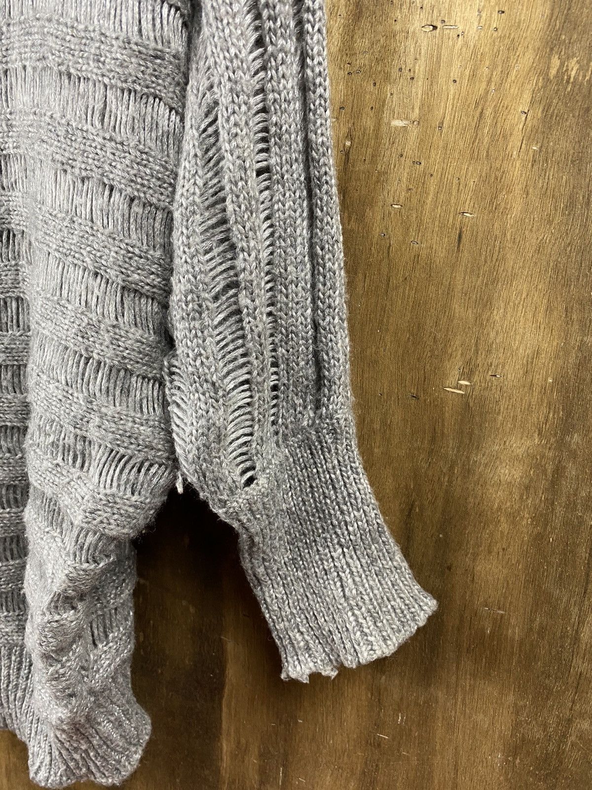 Homespun Knitwear × Japanese Brand Natural Beauty Basic distressed Knitwear #Z076 Size US M / EU 48-50 / 2 - 6 Thumbnail