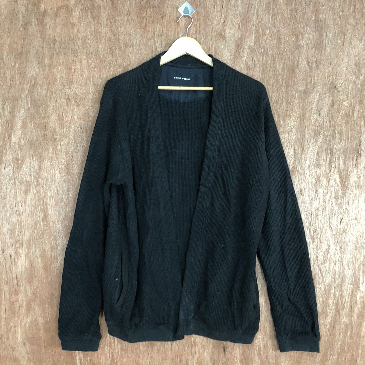 Beams Plus B-Ming by beams Black Shag cardigan Knitwear #H221 Size US M / EU 48-50 / 2 - 3 Thumbnail