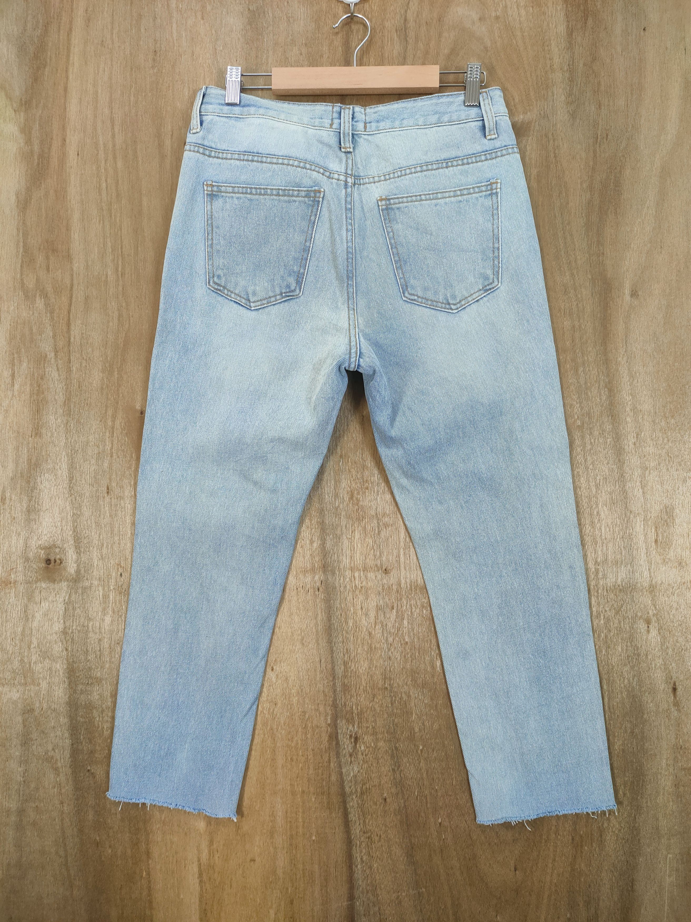 Japanese Brand × Seditionaries HULL DISTRESSED KNEE LIGHT BLUE JEANS PANTS Size US 30 / EU 46 - 6 Thumbnail