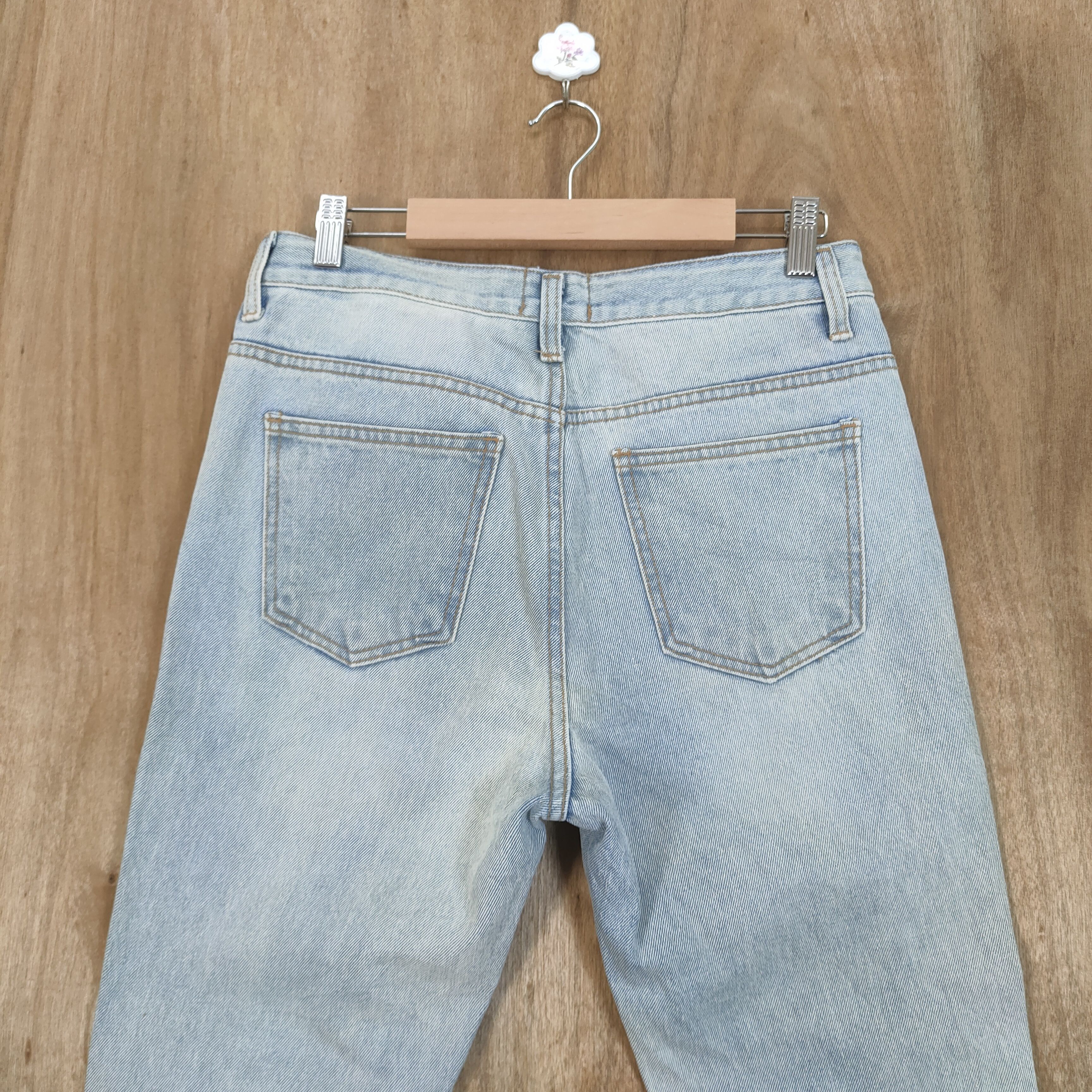 Japanese Brand × Seditionaries HULL DISTRESSED KNEE LIGHT BLUE JEANS PANTS Size US 30 / EU 46 - 7 Thumbnail