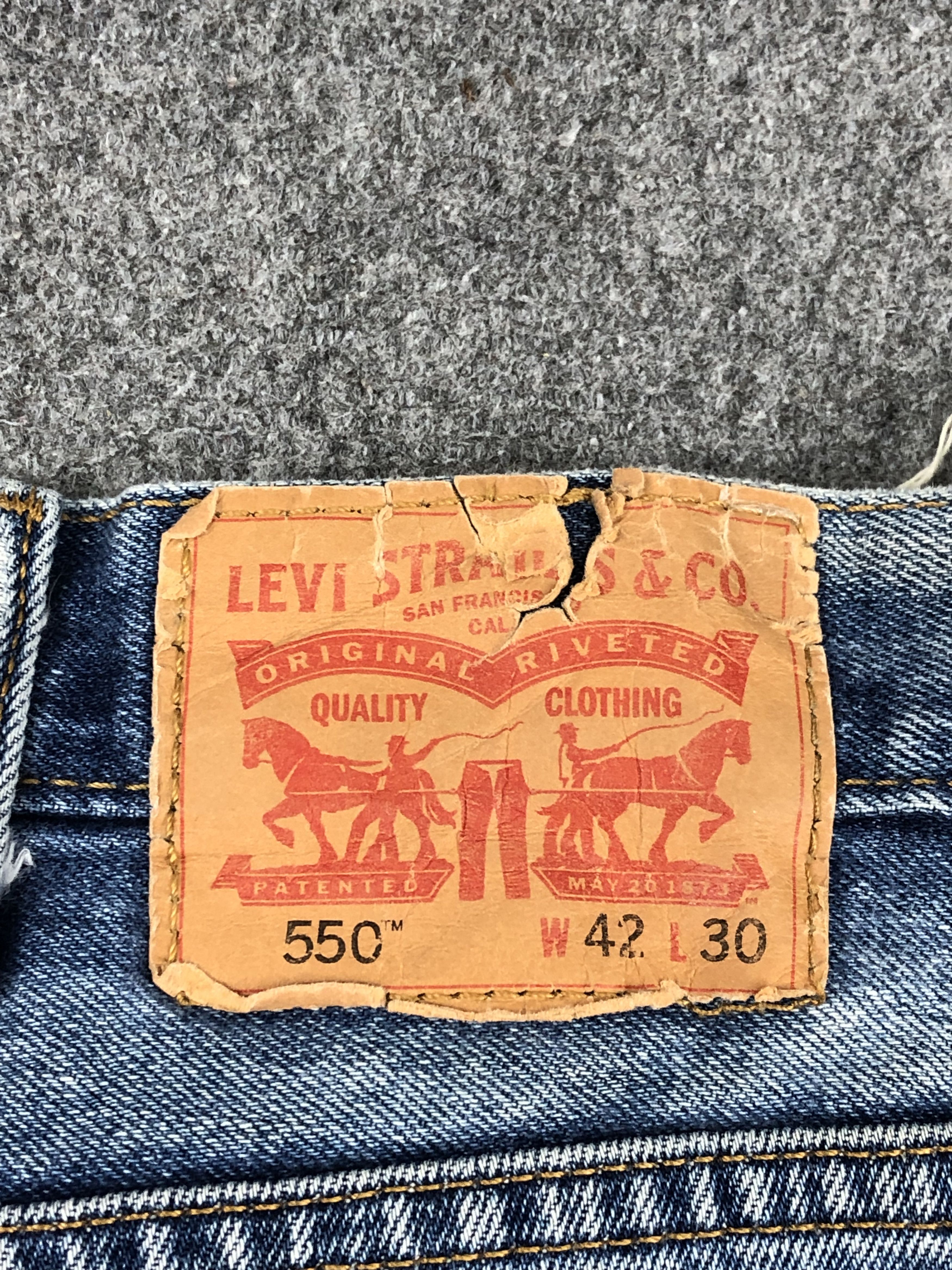 Levi's Vintage Levis 550 Denim DP1428 Size US 44 / EU 60 - 5 Thumbnail