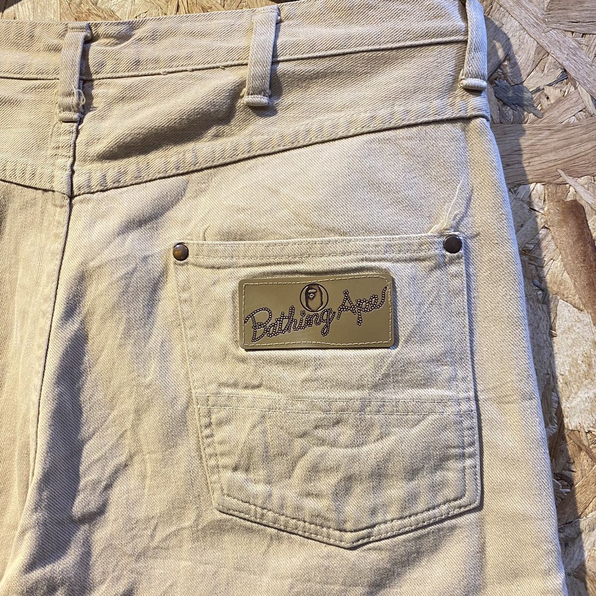 Bape RARE‼️Bathing Ape Busy Works Carpenter Denim Pants Size US 34 / EU 50 - 5 Thumbnail