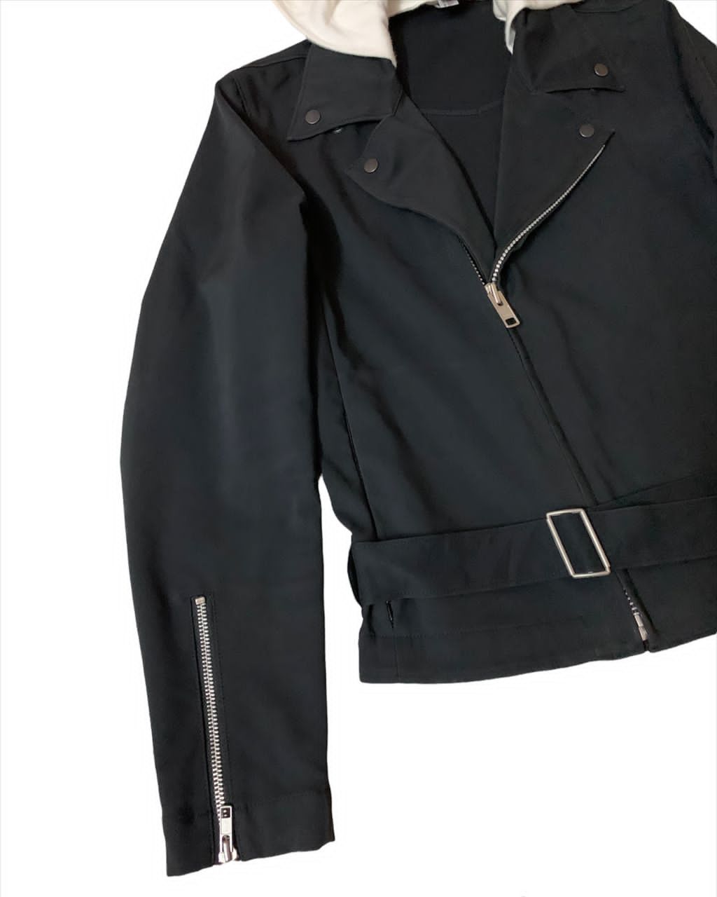 Lad Musician Lad Musician Double Collar Cropped Jacket Removable Hoodie Size US S / EU 44-46 / 1 - 3 Thumbnail