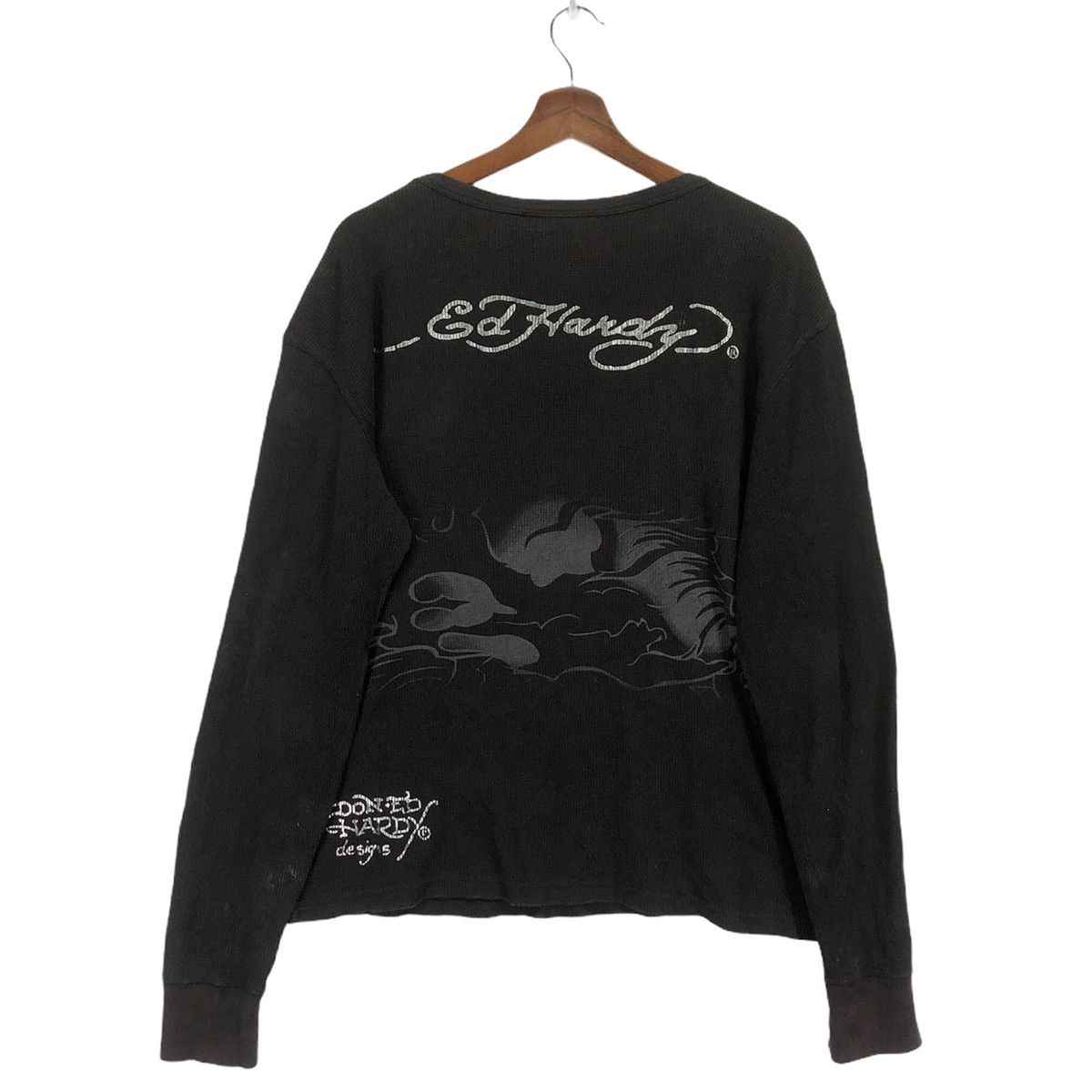 Designer Vintage Ed hardy by Christian Audigier Long Sleeve Shirt Size US S / EU 44-46 / 1 - 5 Thumbnail