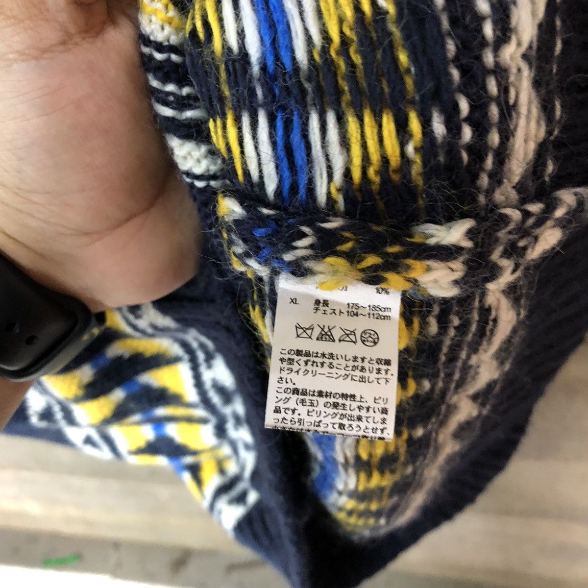 Aran Isles Knitwear GU Dark Blue Vest sleeveless cardigan Knitwear #H249 Size US L / EU 52-54 / 3 - 8 Thumbnail