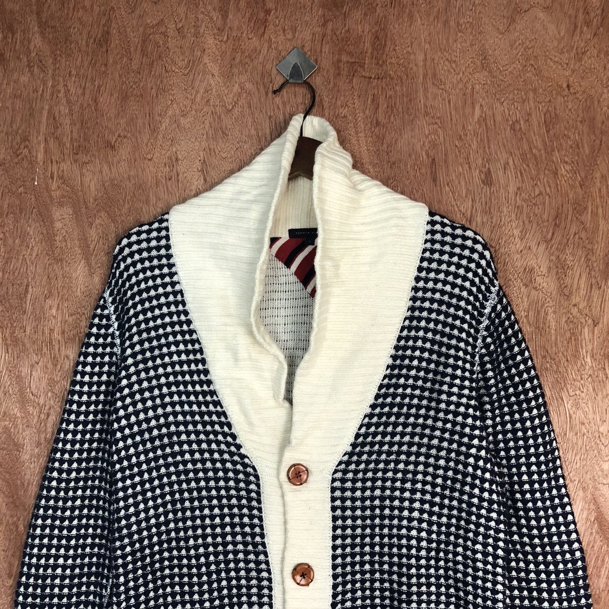Tommy Hilfiger Tommy Hilfiger Dark Blue Cardigan knitwear #H170 Size US M / EU 48-50 / 2 - 2 Thumbnail