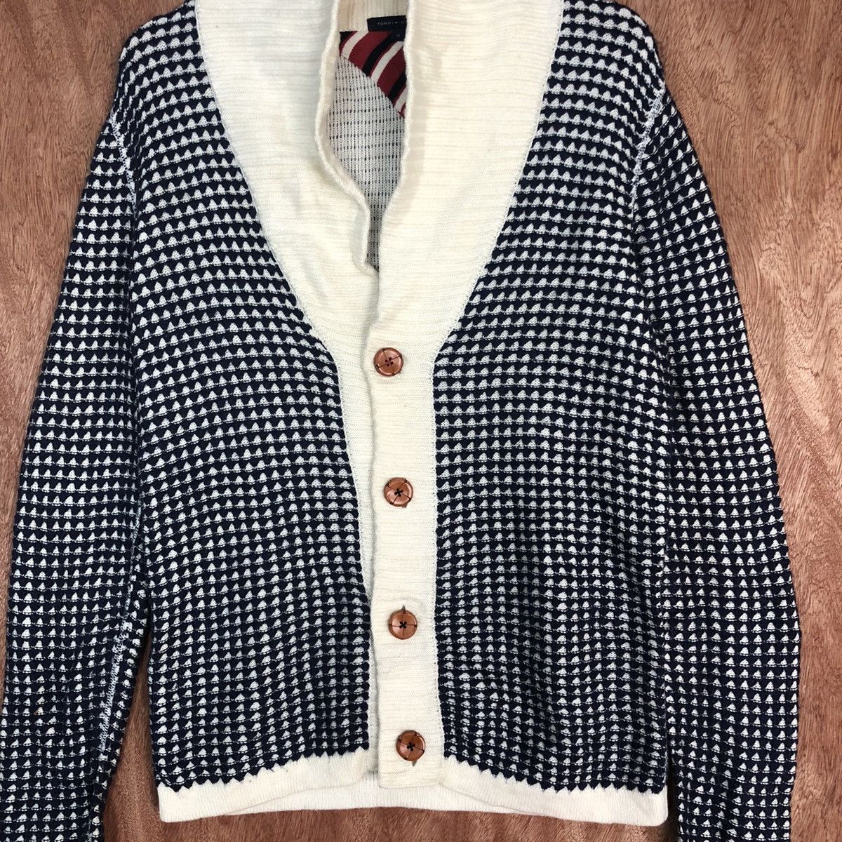 Tommy Hilfiger Tommy Hilfiger Dark Blue Cardigan knitwear #H170 Size US M / EU 48-50 / 2 - 8 Thumbnail