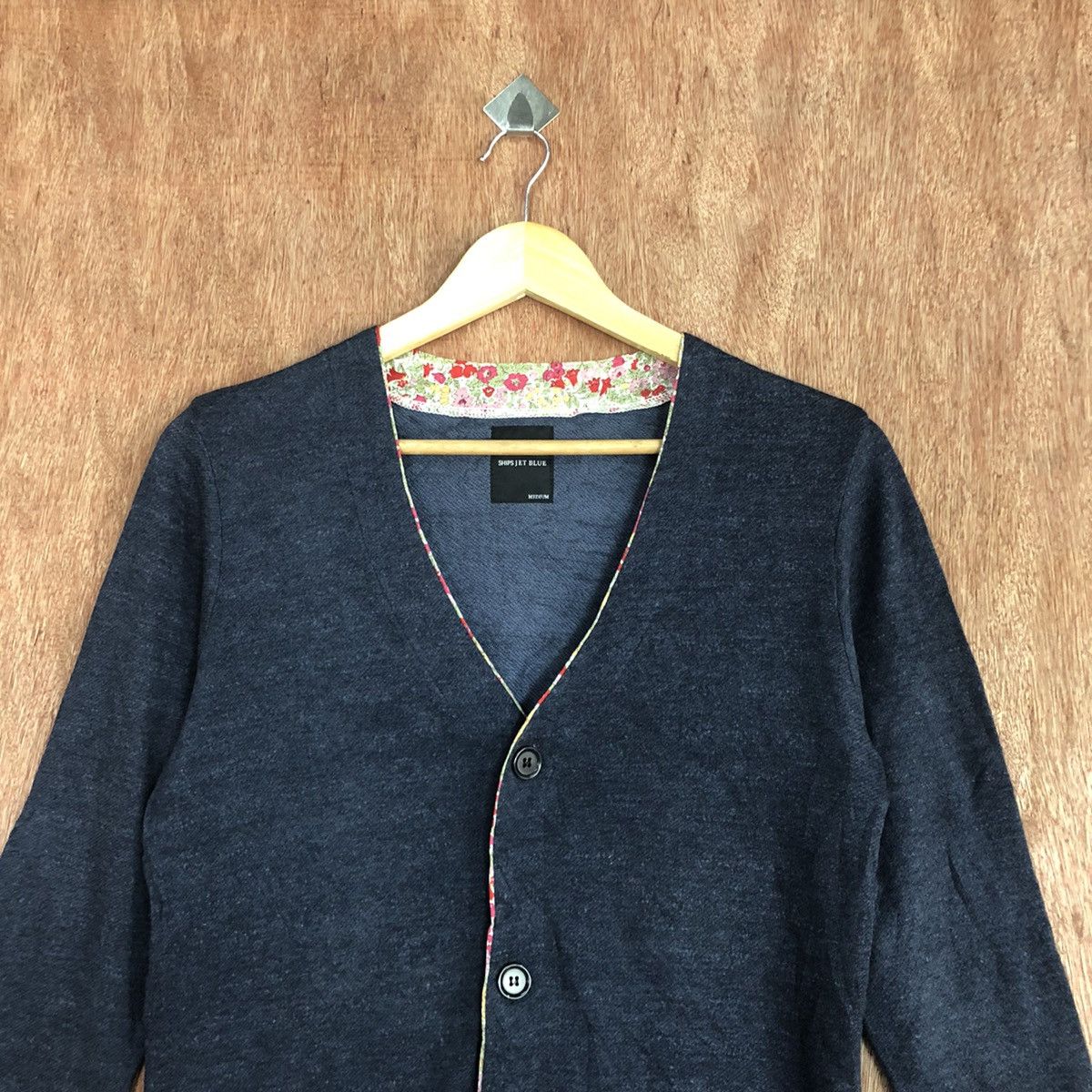 Homespun Knitwear Ships Jet Blue Shag Shaggy cardigan Knitwear #H169 Size US M / EU 48-50 / 2 - 9 Thumbnail