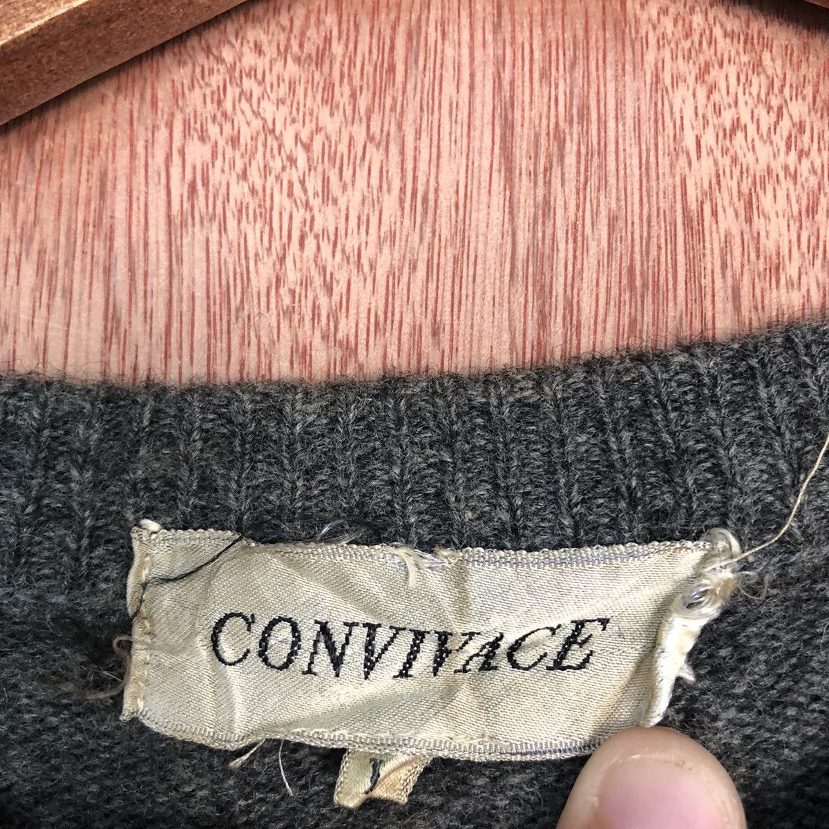 Vintage Convivace hunter Grey art sweatshirt Knitwear #H164 Size US M / EU 48-50 / 2 - 10 Thumbnail