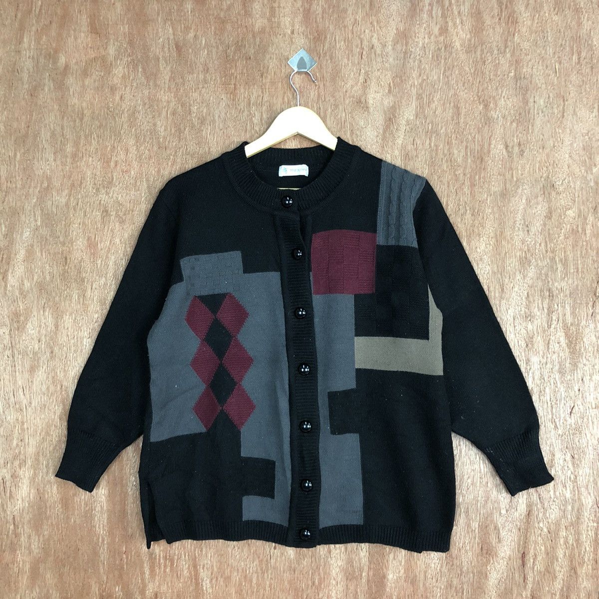 Aran Isles Knitwear Frevino art Black Knitwear sweatshirt #H149 Size US M / EU 48-50 / 2 - 1 Thumbnail