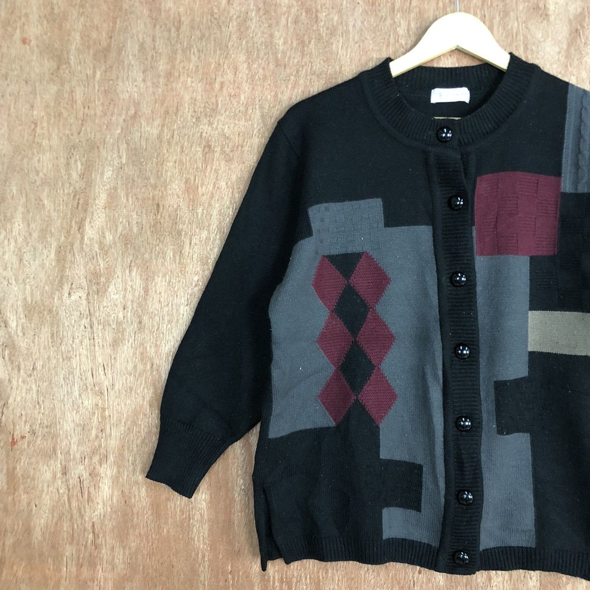 Aran Isles Knitwear Frevino art Black Knitwear sweatshirt #H149 Size US M / EU 48-50 / 2 - 7 Thumbnail
