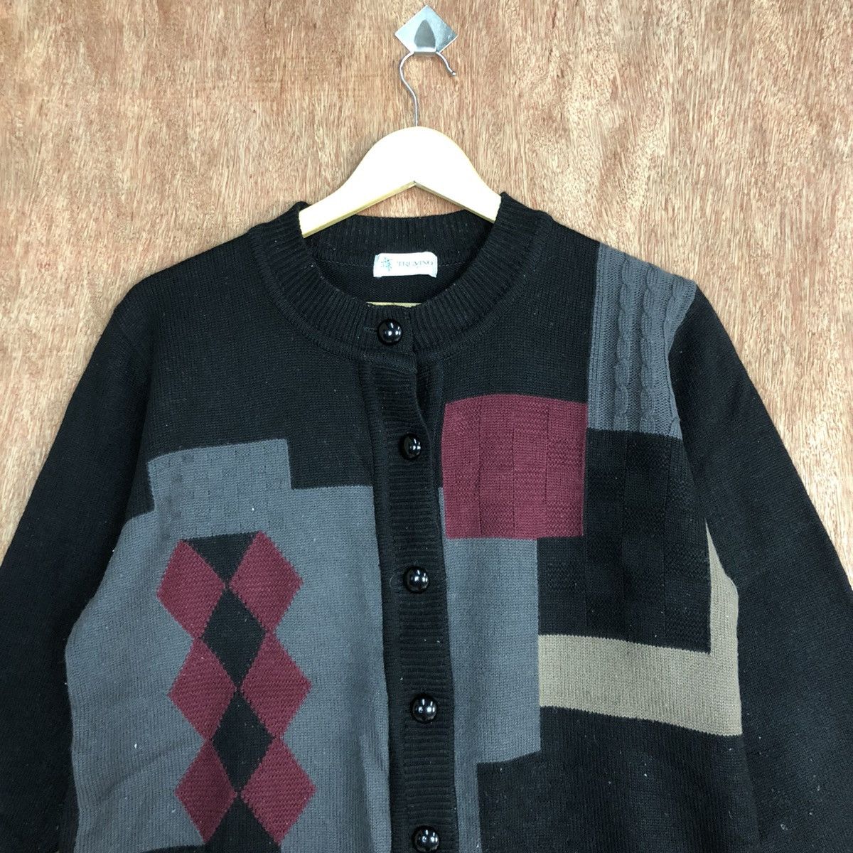 Aran Isles Knitwear Frevino art Black Knitwear sweatshirt #H149 Size US M / EU 48-50 / 2 - 9 Thumbnail