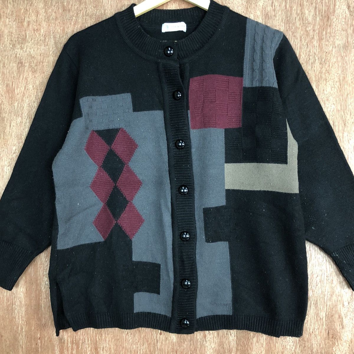 Aran Isles Knitwear Frevino art Black Knitwear sweatshirt #H149 Size US M / EU 48-50 / 2 - 8 Thumbnail