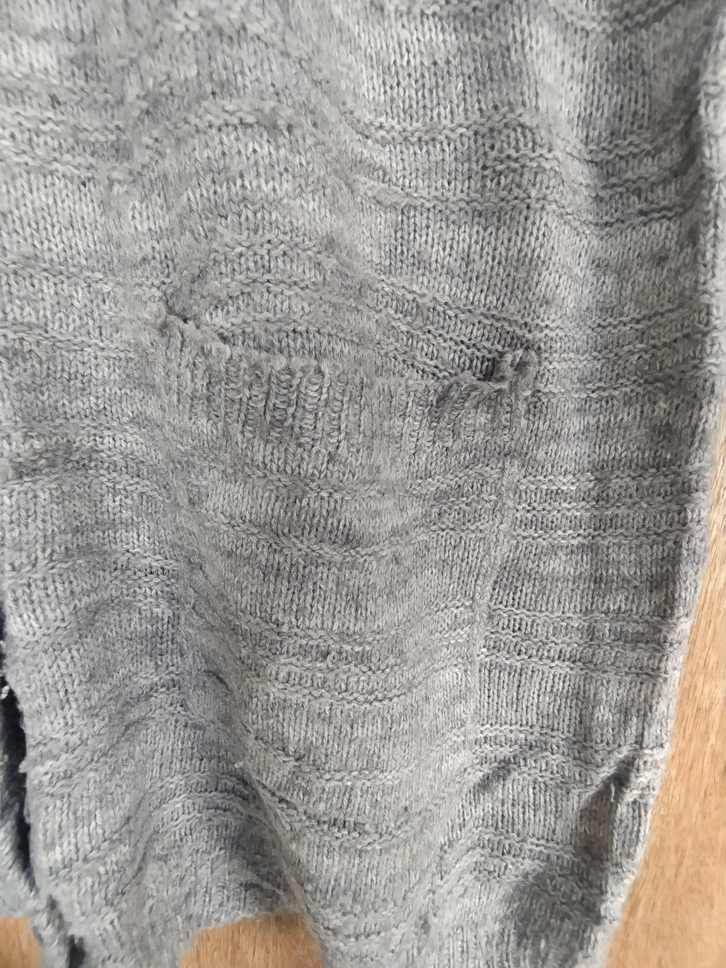 Japanese Brand Grand Miles gray cardigan knitwear distressed #S019 Size US L / EU 52-54 / 3 - 8 Thumbnail