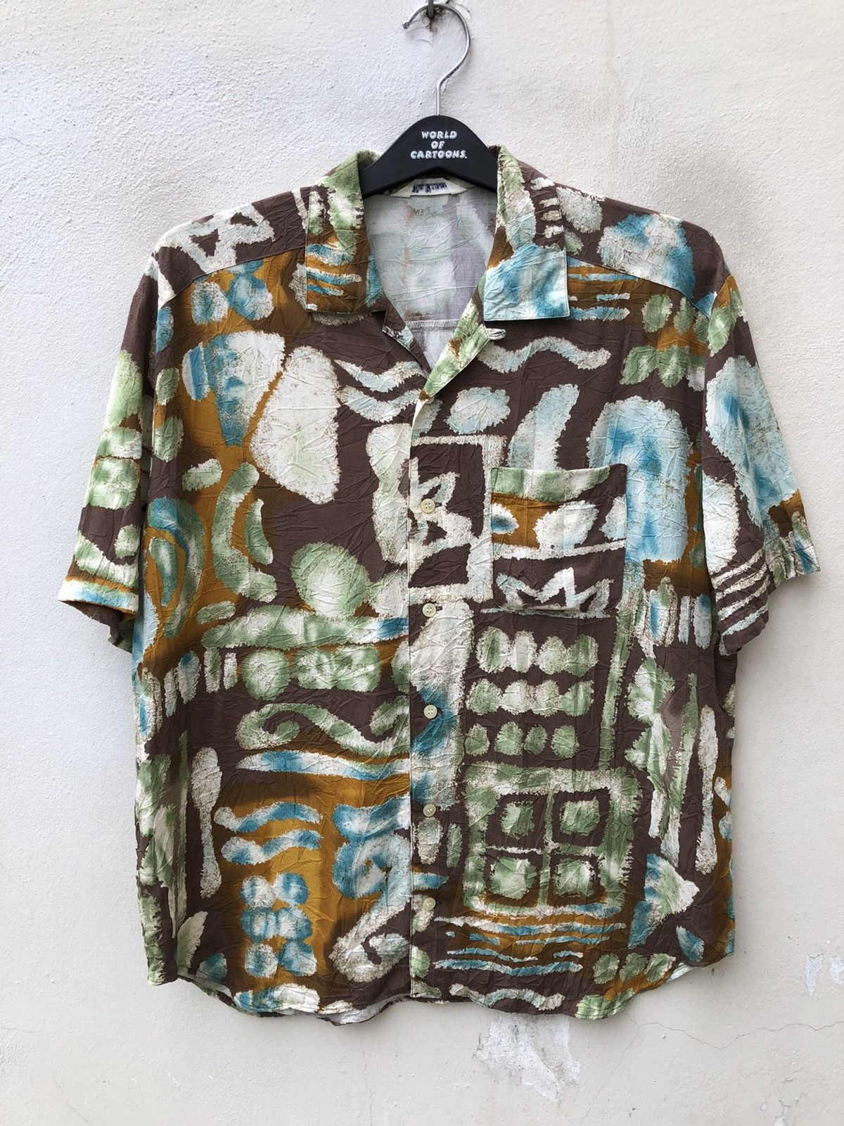 Vintage Vintage 90s Jin Planner Japan Pop Art Hawaiian Shirt Size US M / EU 48-50 / 2 - 17 Thumbnail