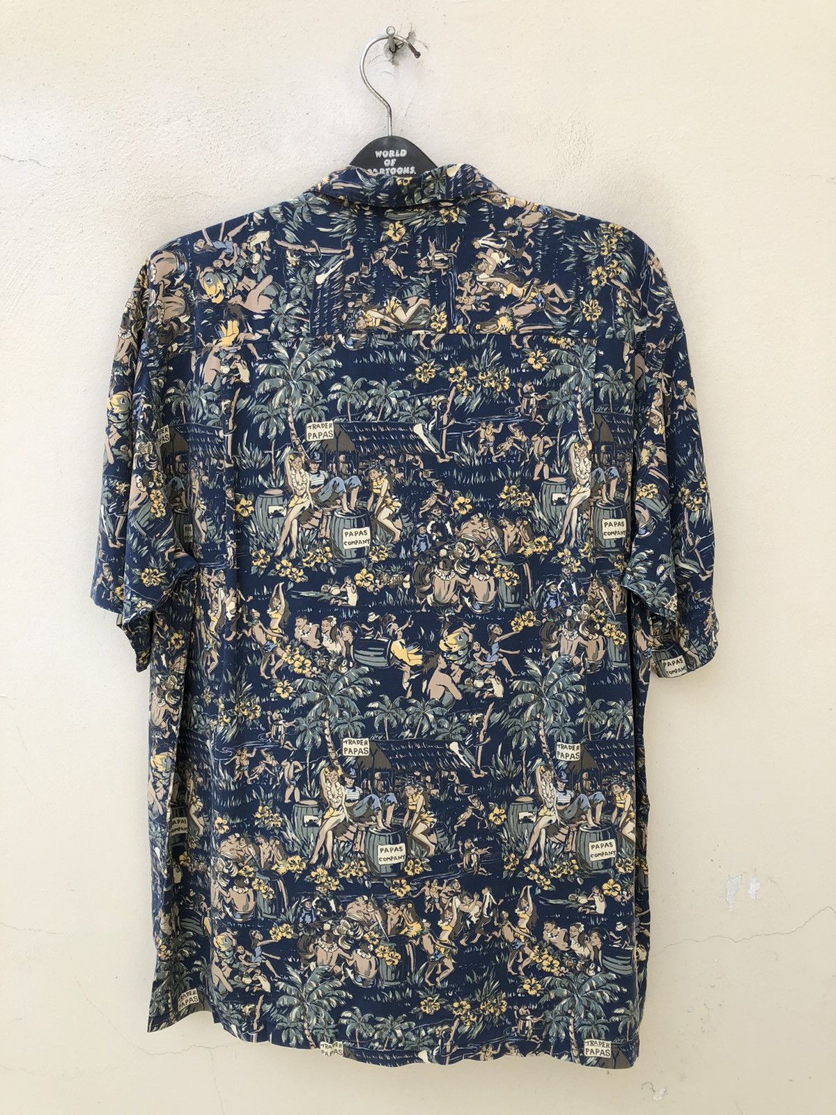 Mademoiselle Non Non Vintage Papas Island Japan Baggy Silk Hawaiian Shirt Size US L / EU 52-54 / 3 - 15 Thumbnail