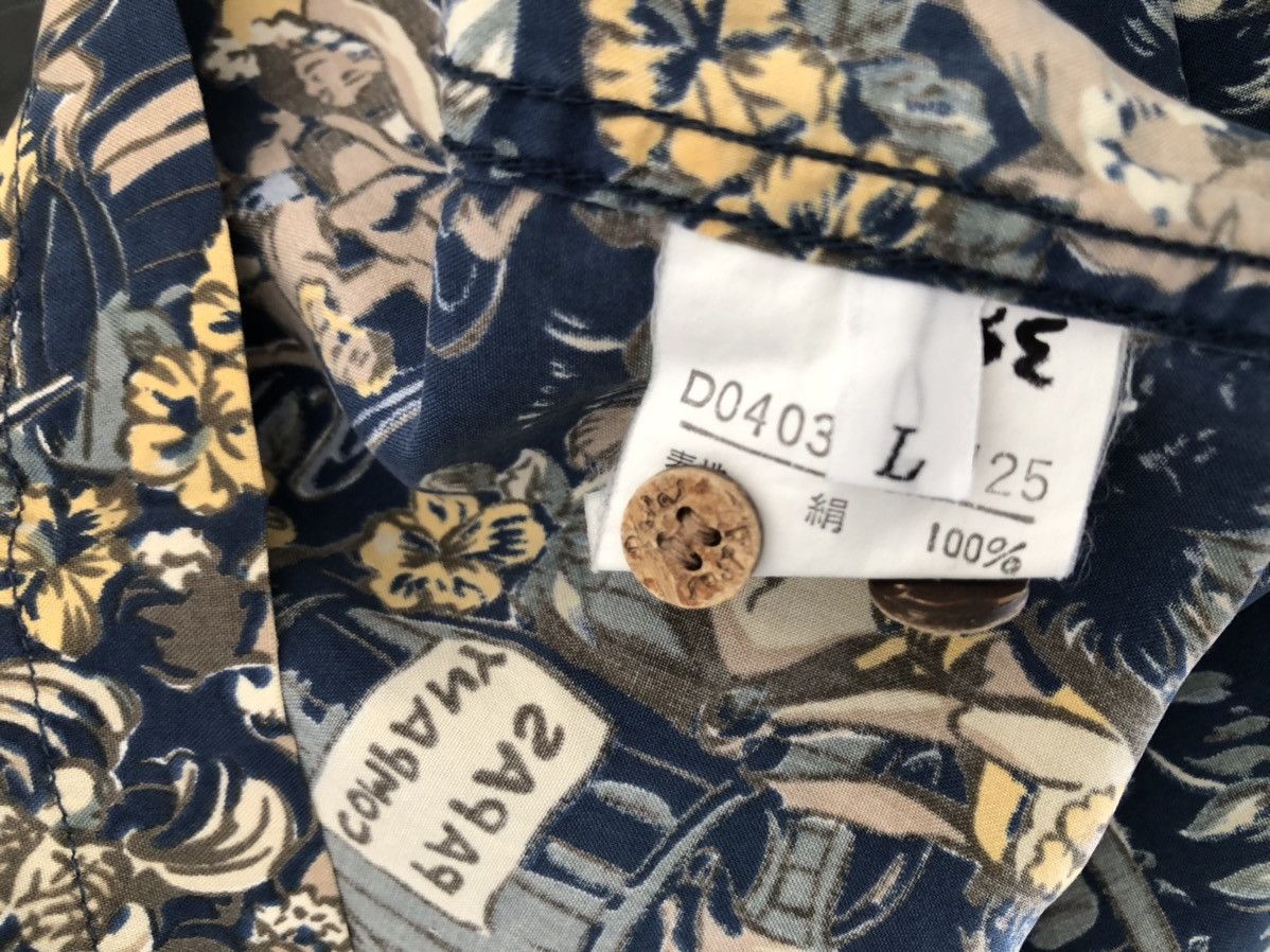 Mademoiselle Non Non Vintage Papas Island Japan Baggy Silk Hawaiian Shirt Size US L / EU 52-54 / 3 - 23 Thumbnail