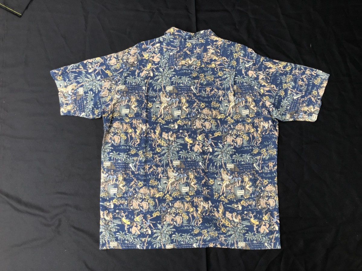 Mademoiselle Non Non Vintage Papas Island Japan Baggy Silk Hawaiian Shirt Size US L / EU 52-54 / 3 - 2 Thumbnail