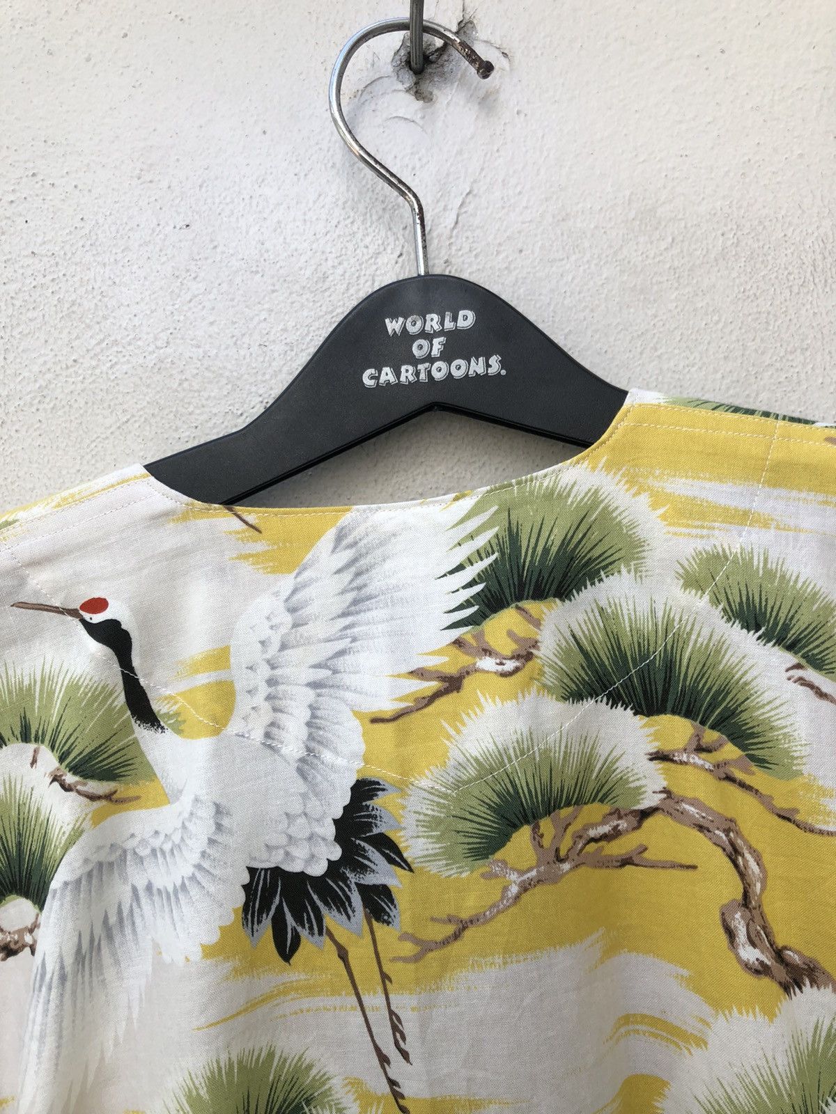 Vintage 80s NIIHAMA SONAMI Japanese Crane 3q Sleeve Button Shirt Size US S / EU 44-46 / 1 - 17 Thumbnail