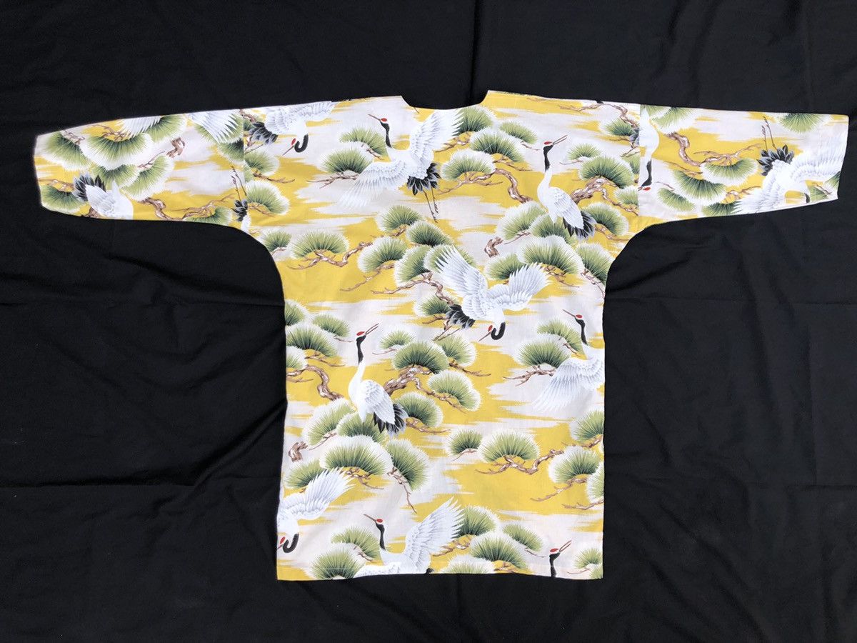 Vintage 80s NIIHAMA SONAMI Japanese Crane 3q Sleeve Button Shirt Size US S / EU 44-46 / 1 - 6 Thumbnail