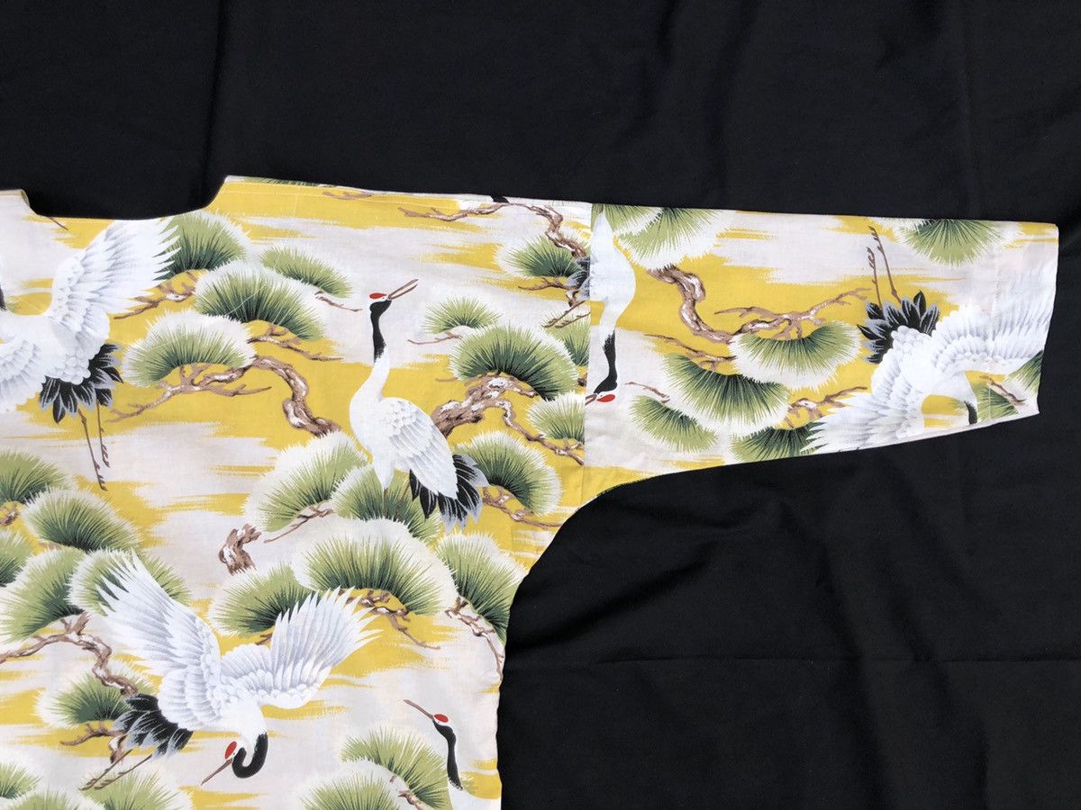 Vintage 80s NIIHAMA SONAMI Japanese Crane 3q Sleeve Button Shirt Size US S / EU 44-46 / 1 - 7 Thumbnail