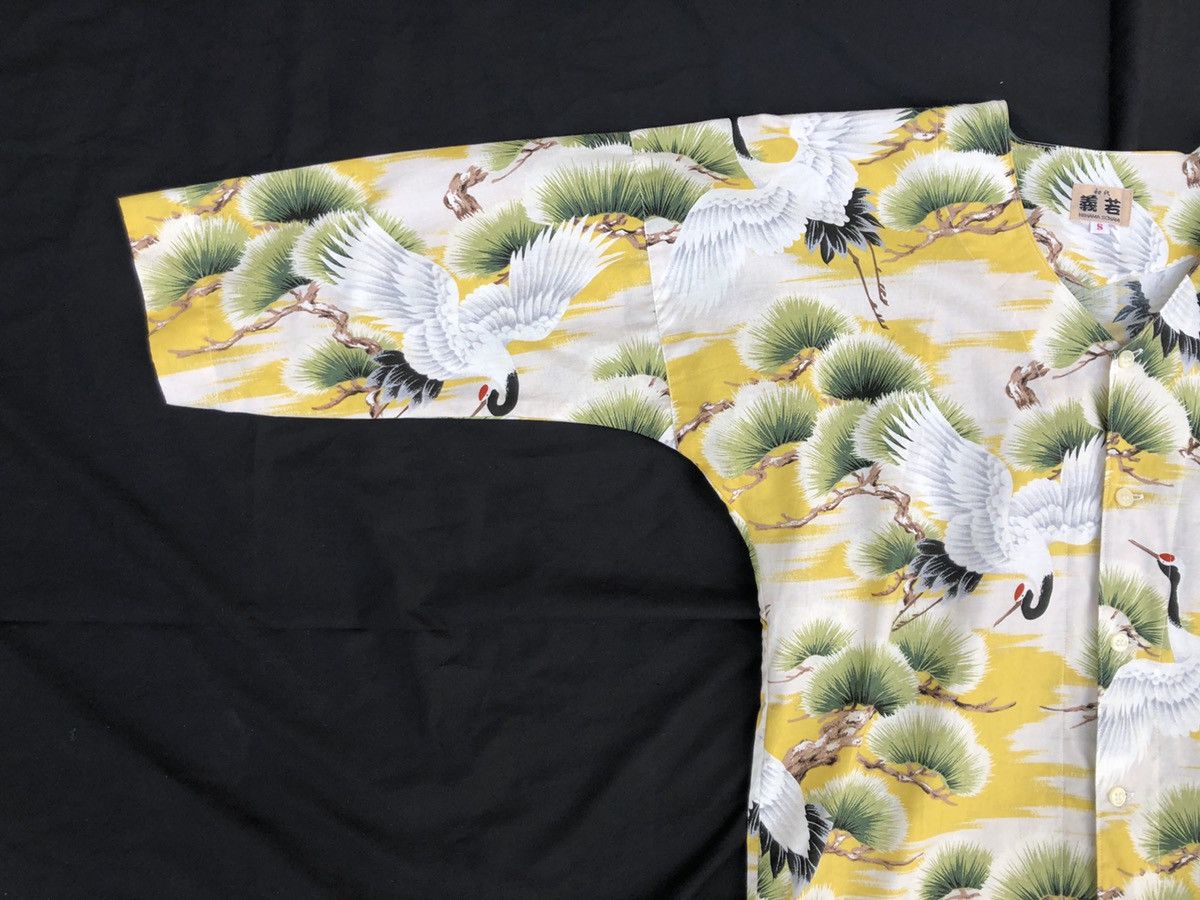 Vintage 80s NIIHAMA SONAMI Japanese Crane 3q Sleeve Button Shirt Size US S / EU 44-46 / 1 - 3 Thumbnail