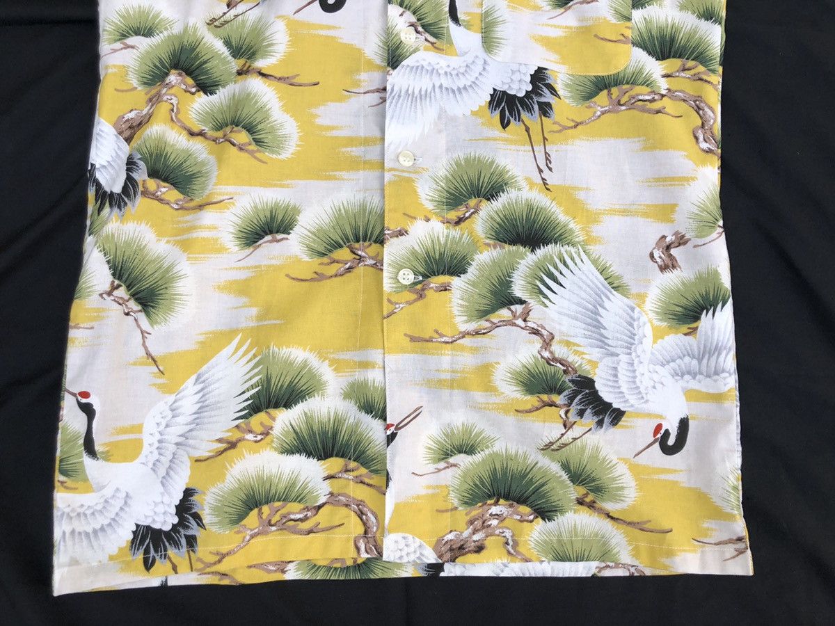 Vintage 80s NIIHAMA SONAMI Japanese Crane 3q Sleeve Button Shirt Size US S / EU 44-46 / 1 - 4 Thumbnail