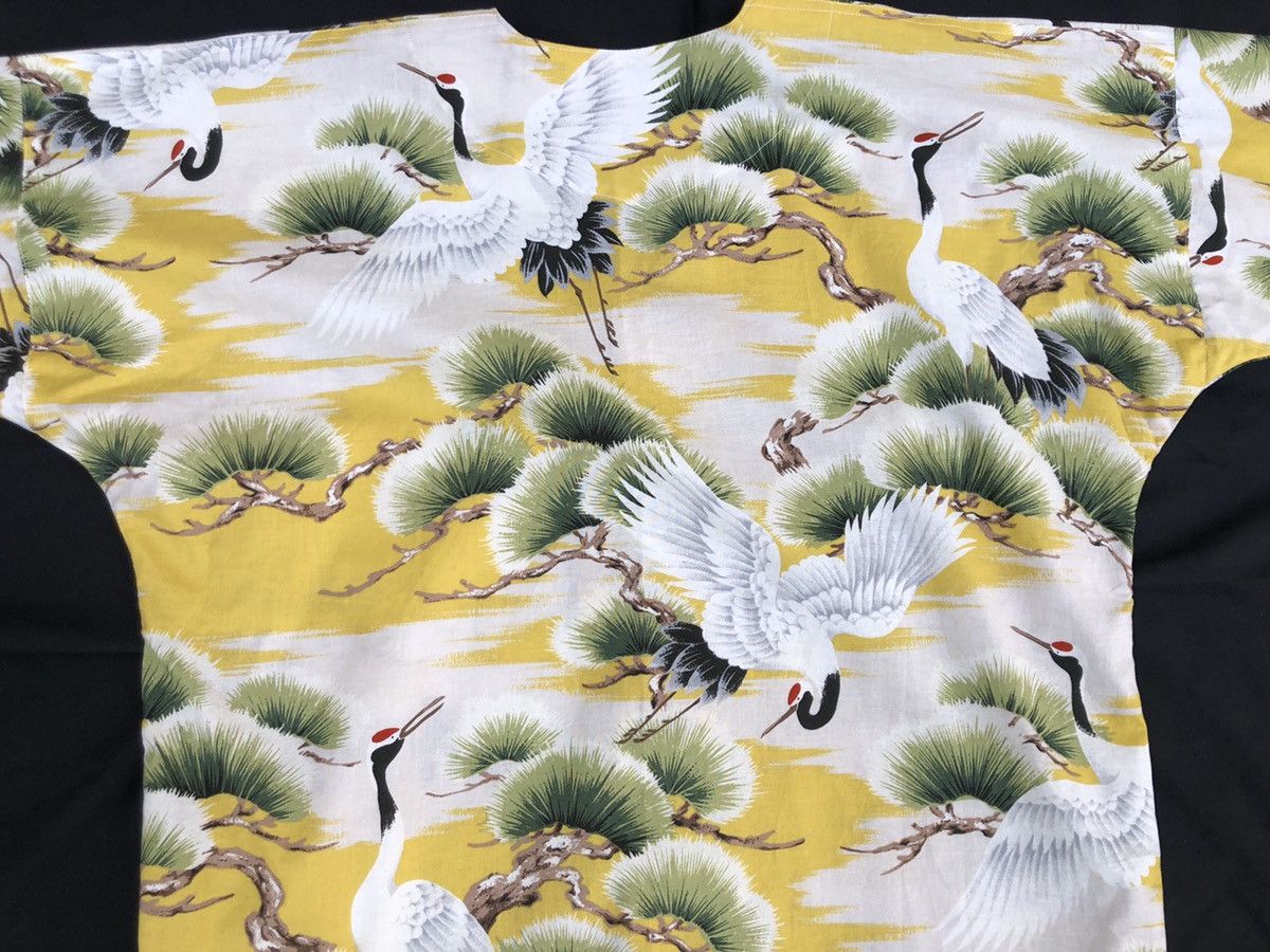 Vintage 80s NIIHAMA SONAMI Japanese Crane 3q Sleeve Button Shirt Size US S / EU 44-46 / 1 - 9 Thumbnail